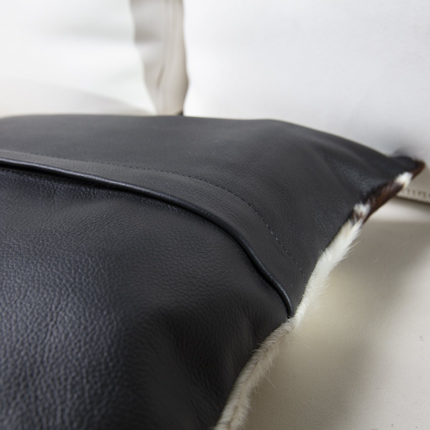 Cowhide Leather Cushion Cover