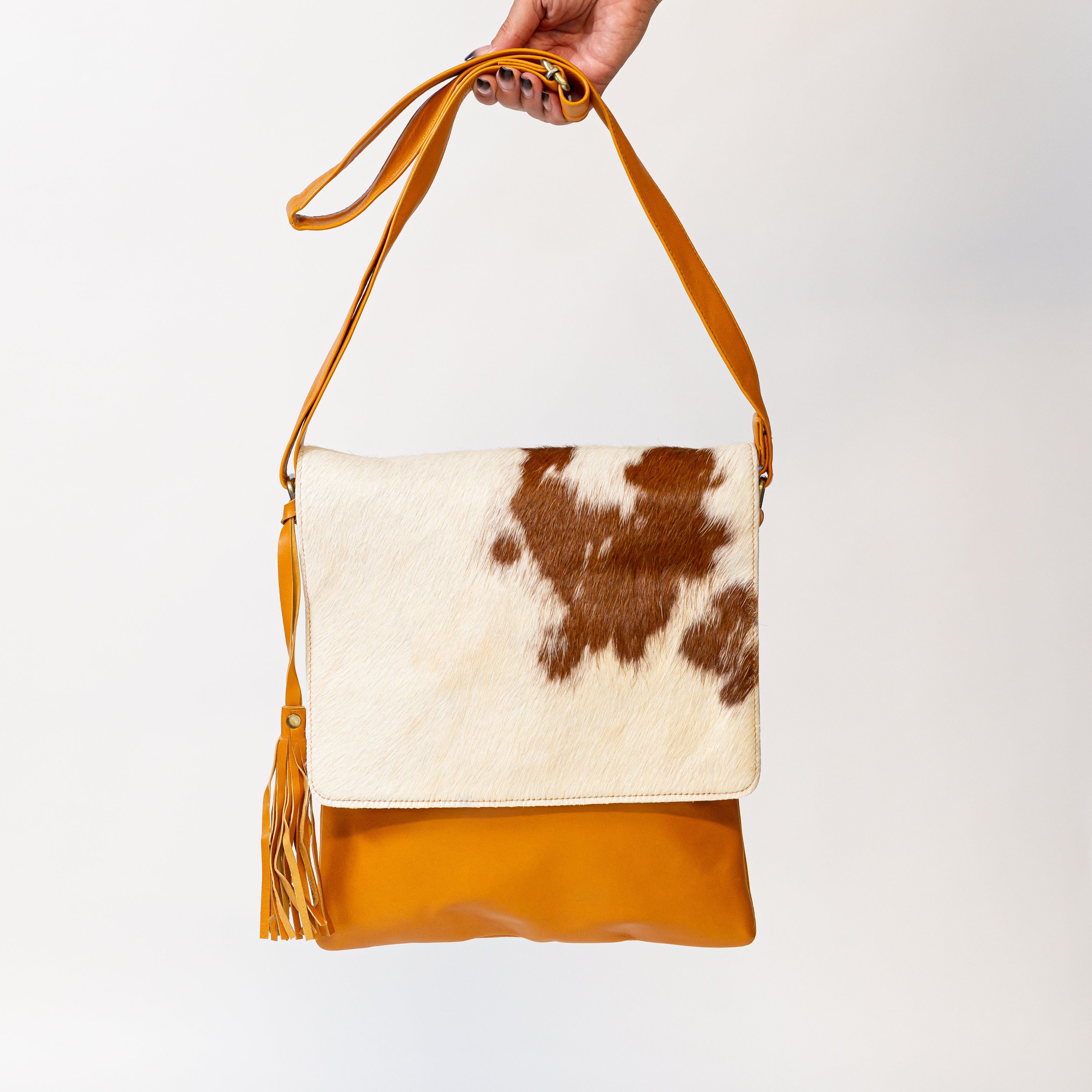 Large Cowhide Messenger
