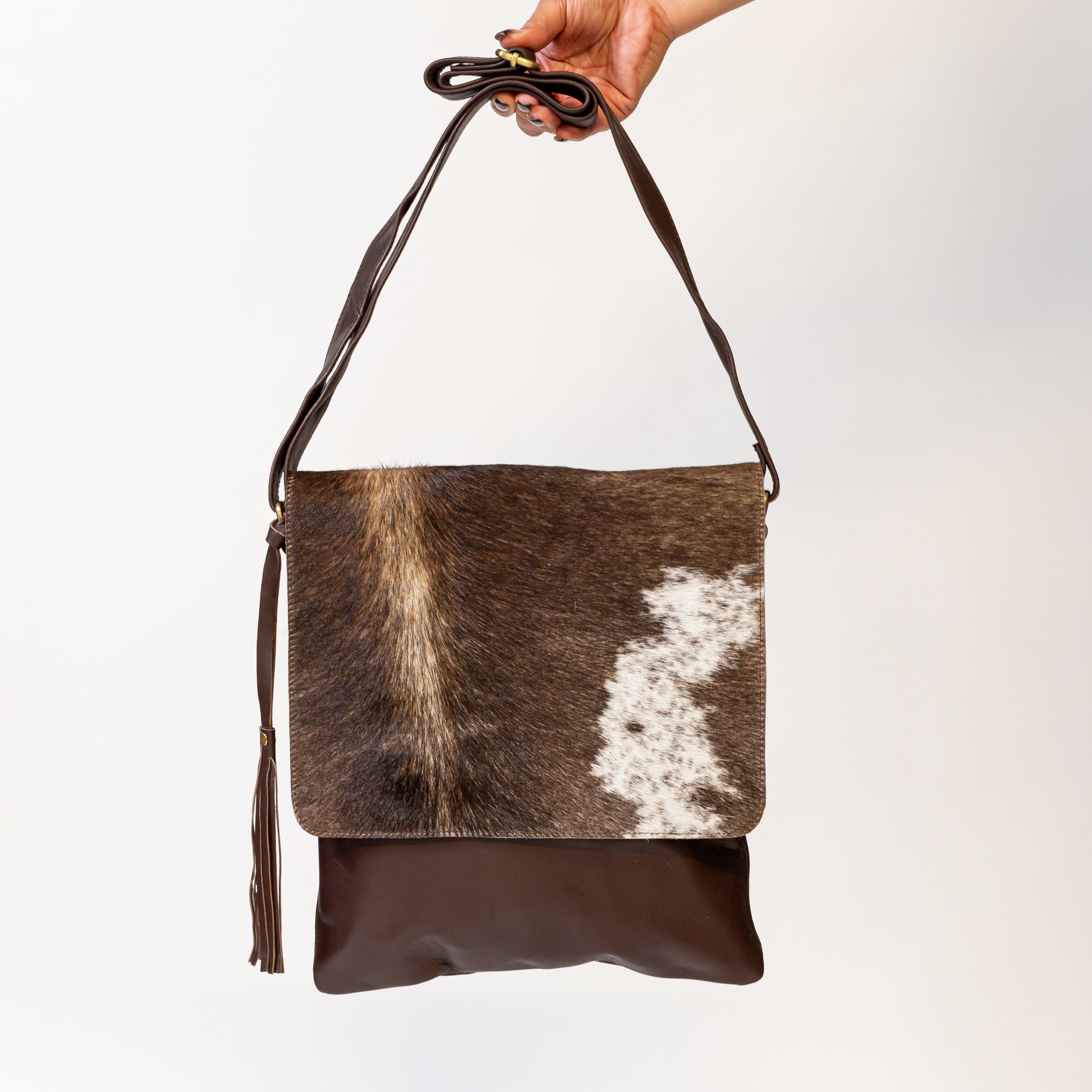 Large Cowhide Messenger