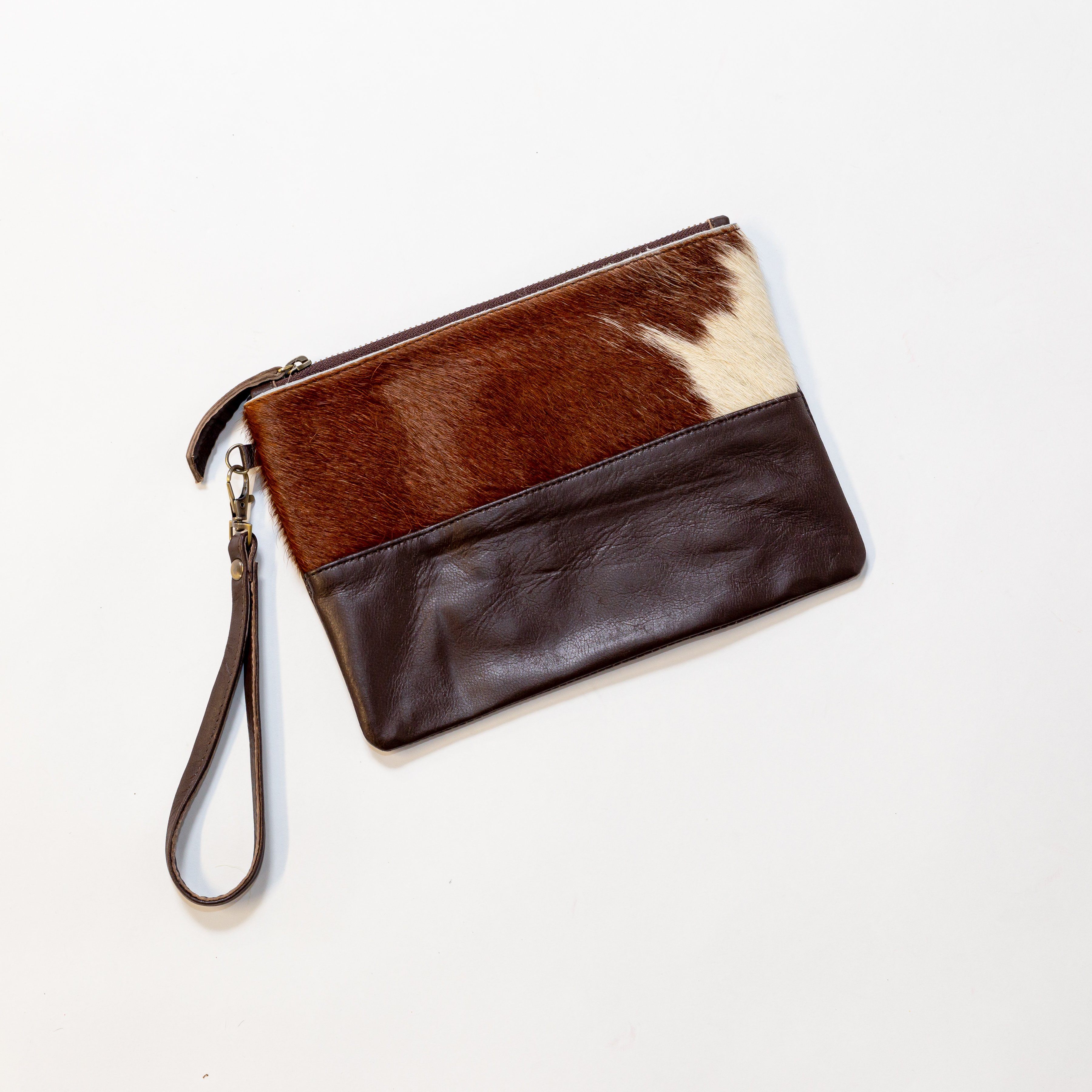 Cowhide Leather Envelope Purse