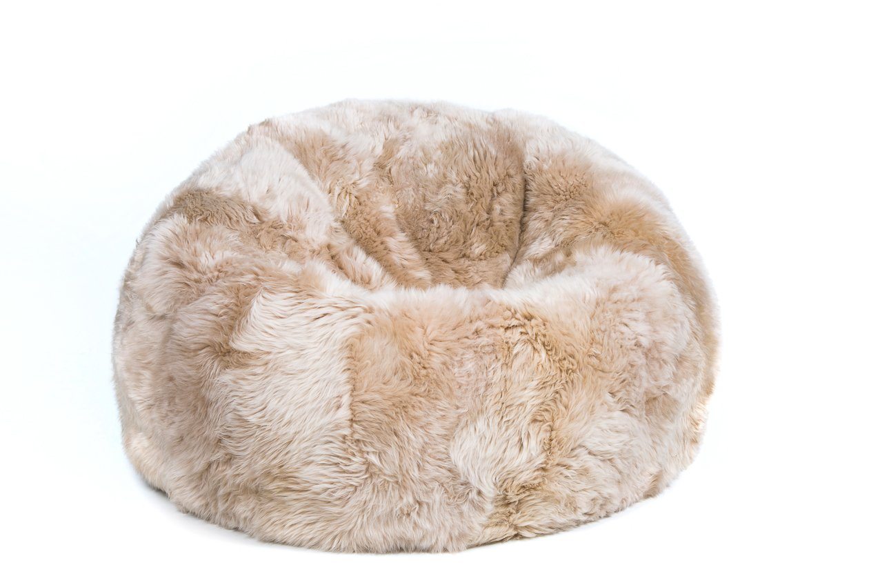 Large Genuine Sheepskin Bean Bag