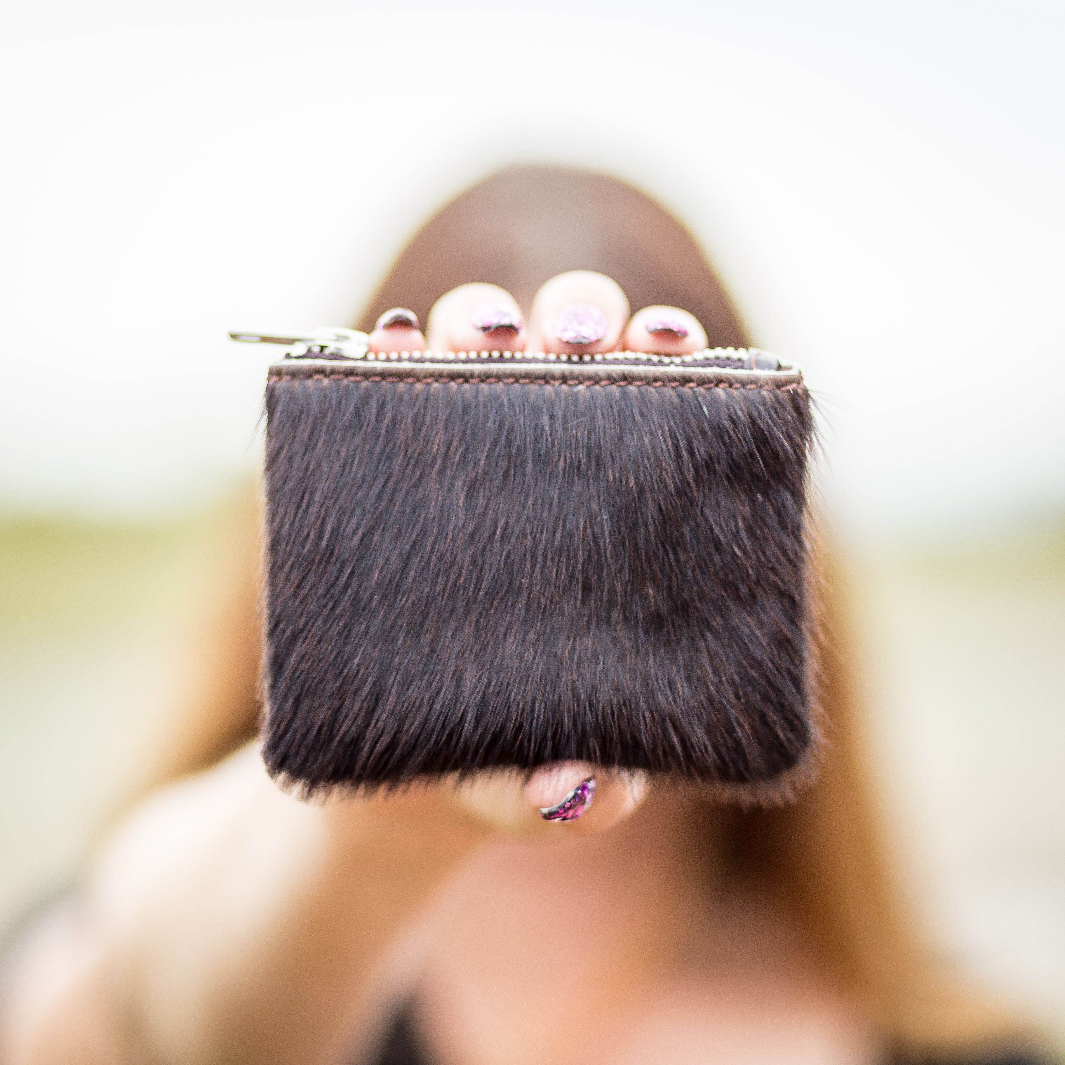 Miniature Moo Fur Coin Purse