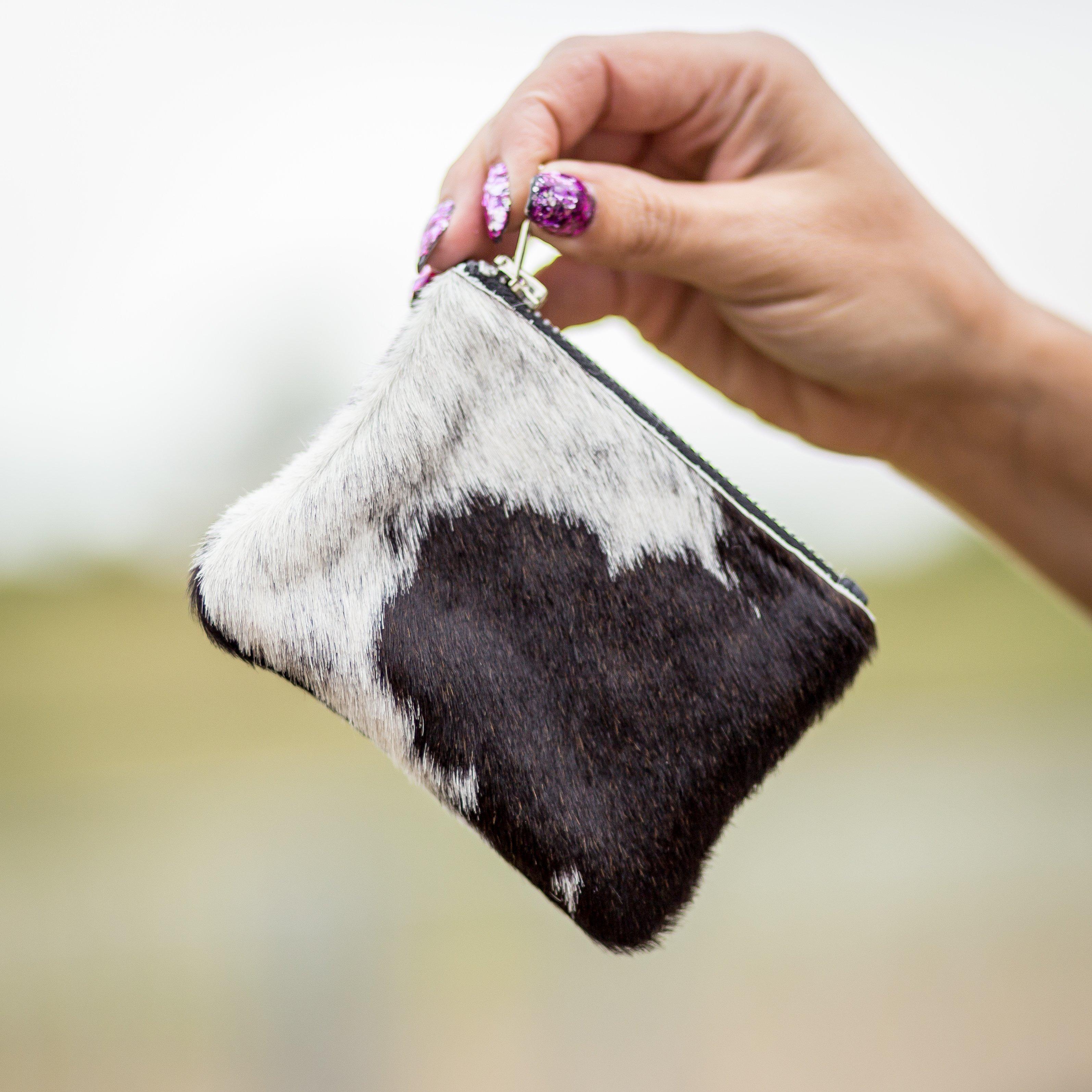 Miniature Moo Fur Coin Purse