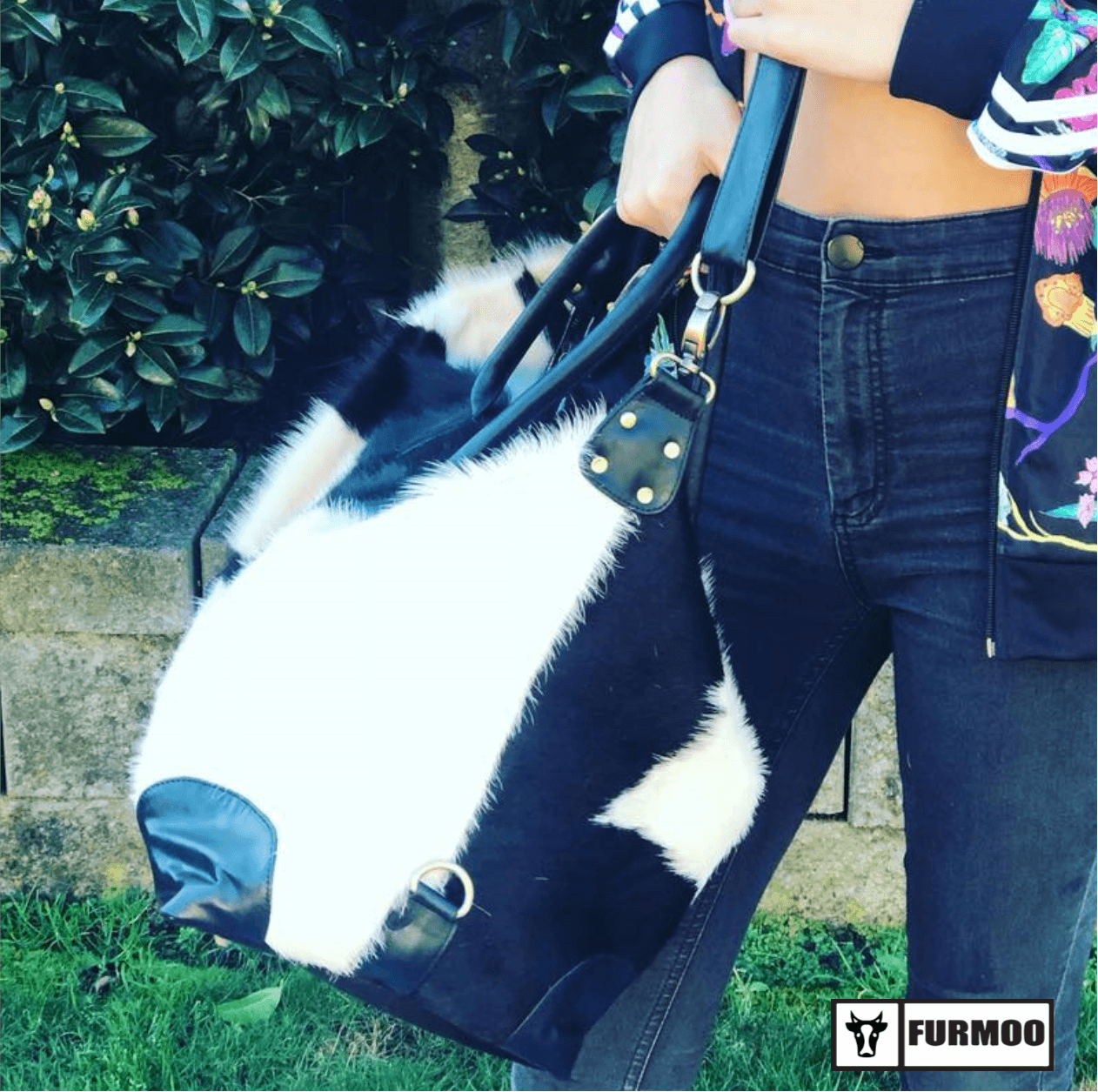 Full Fur Cowhide Traveller Bag