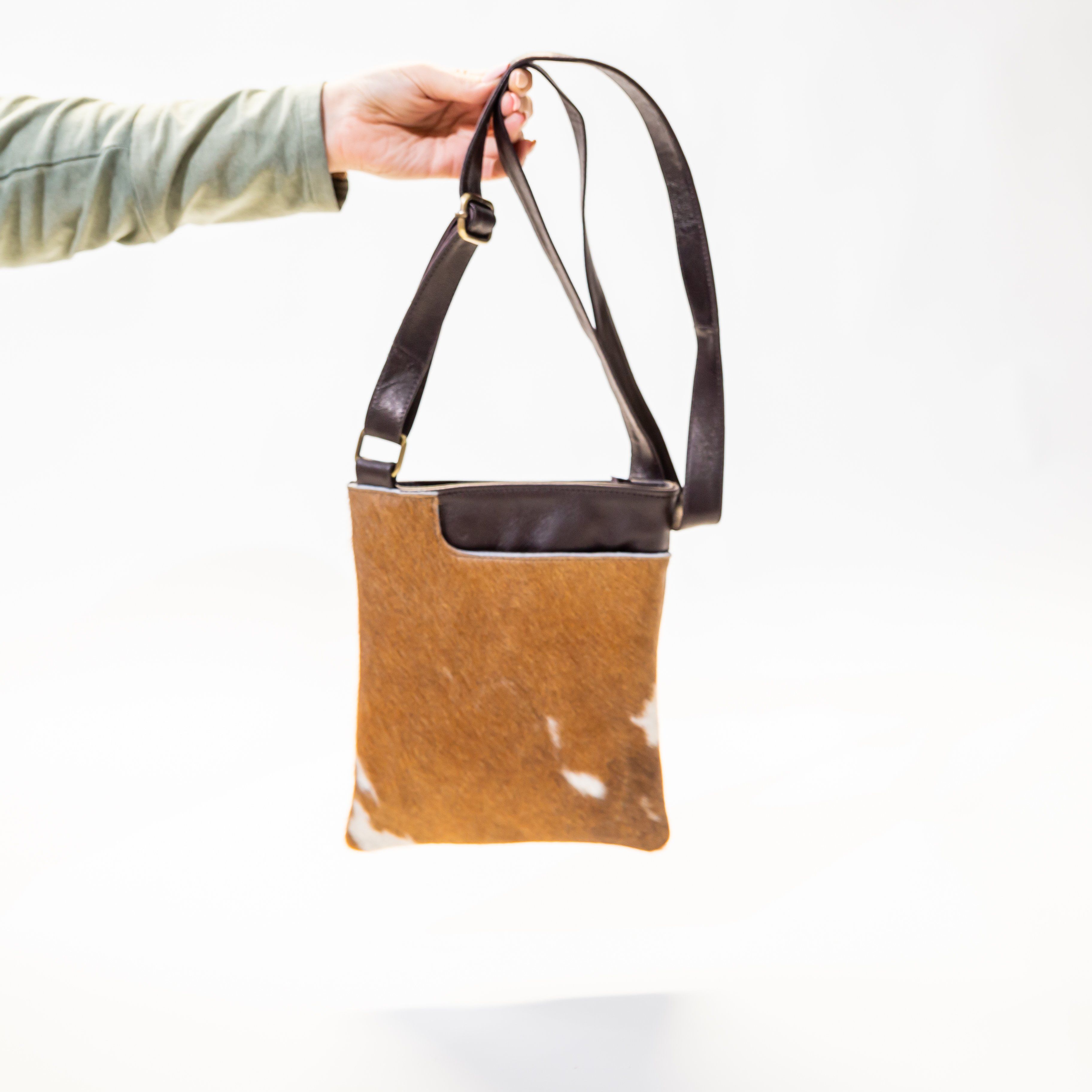 Mini Leather Cowhide Messenger Bag