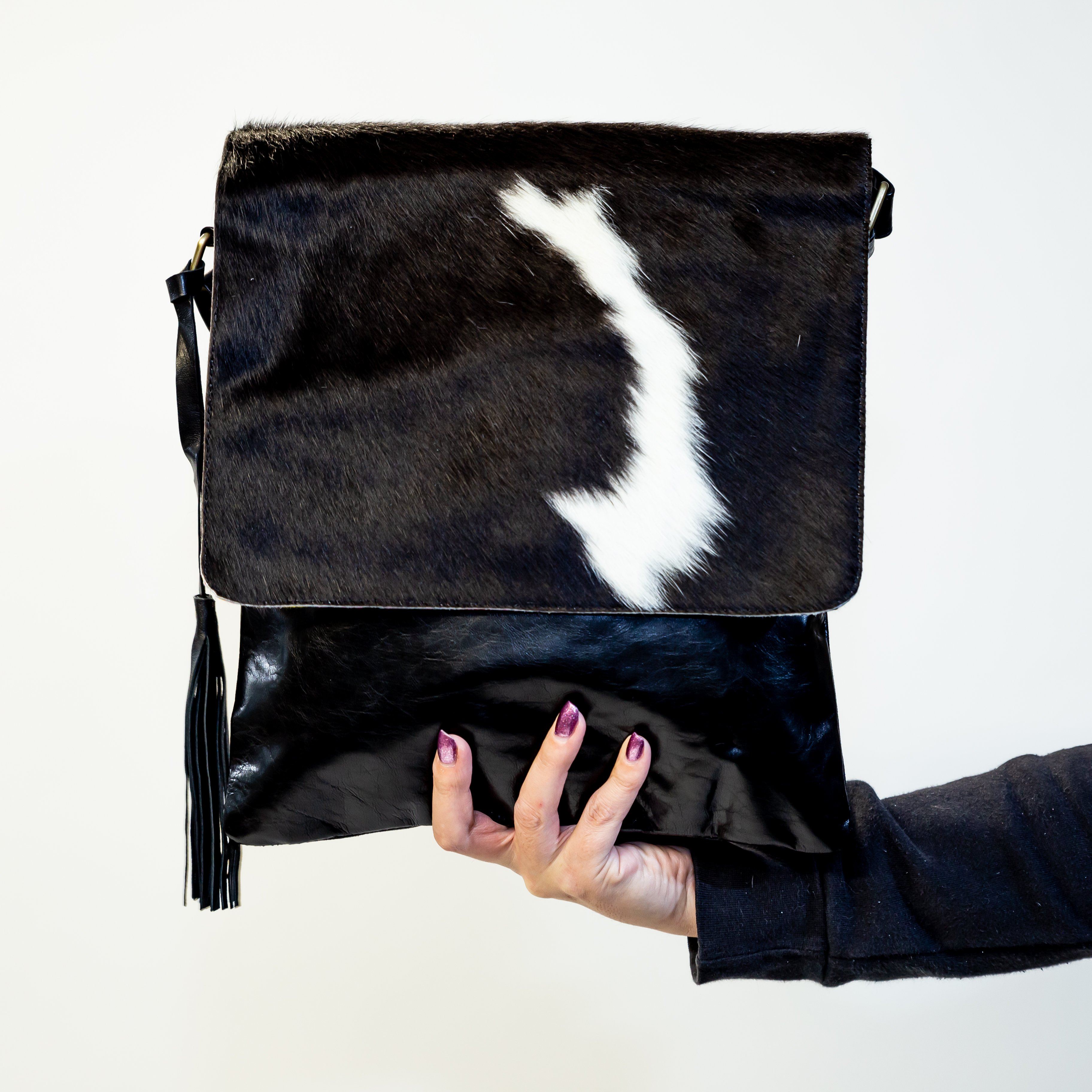 Large Cowhide Messenger