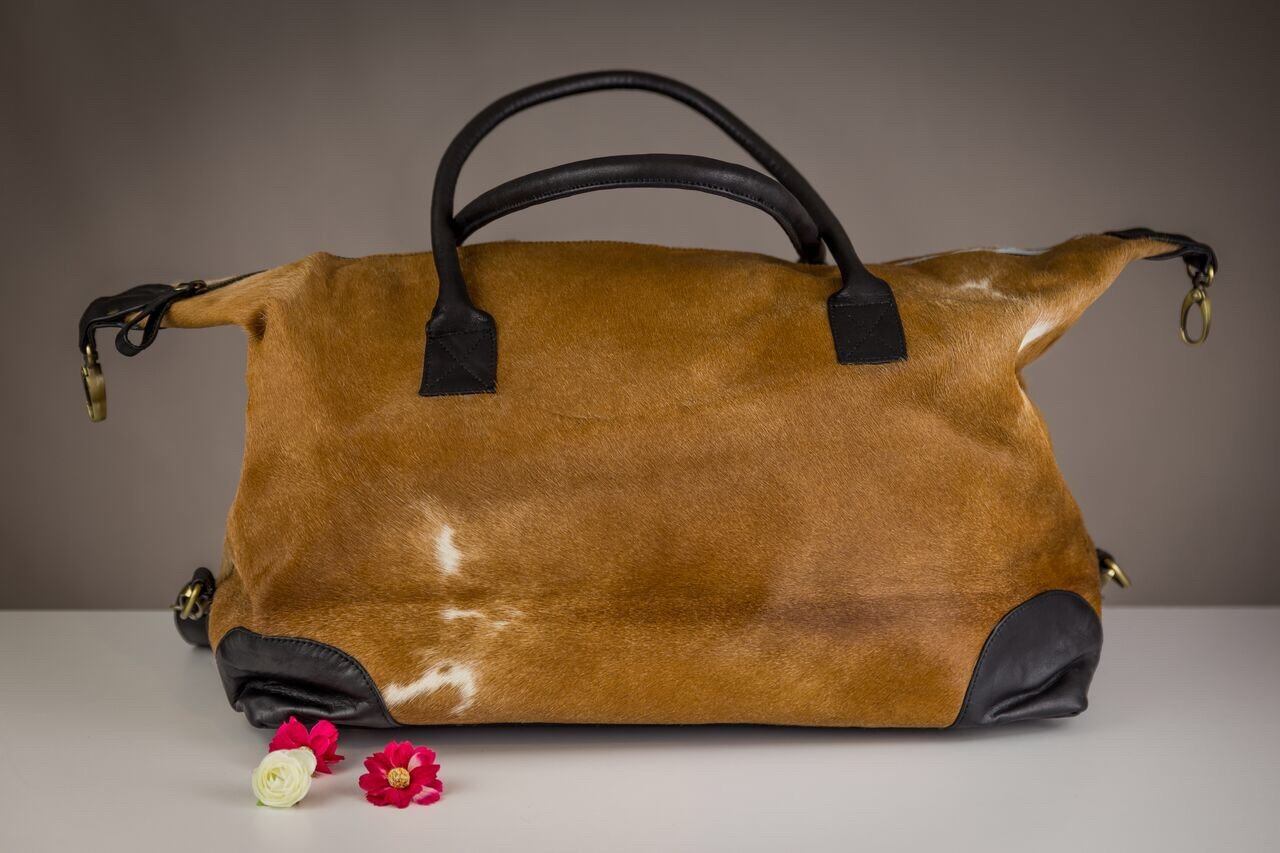 Full Fur Cowhide Traveller Bag