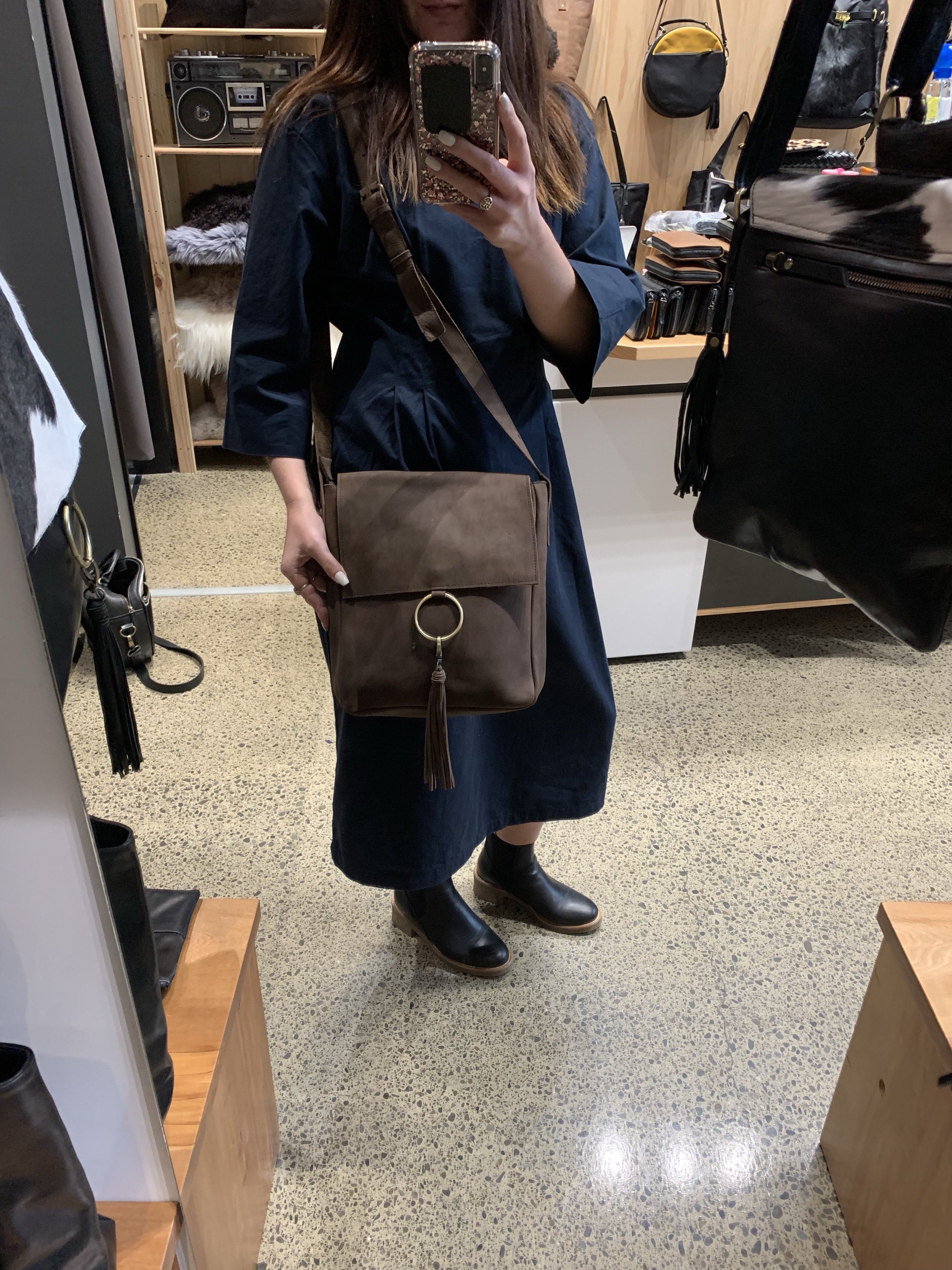 Ring Satchel (crazy horse leather)