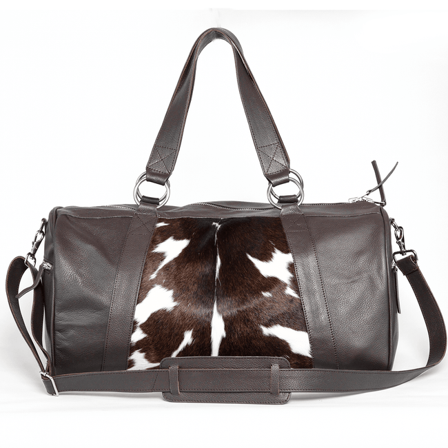 Cowhide & Leather Traveller Bag