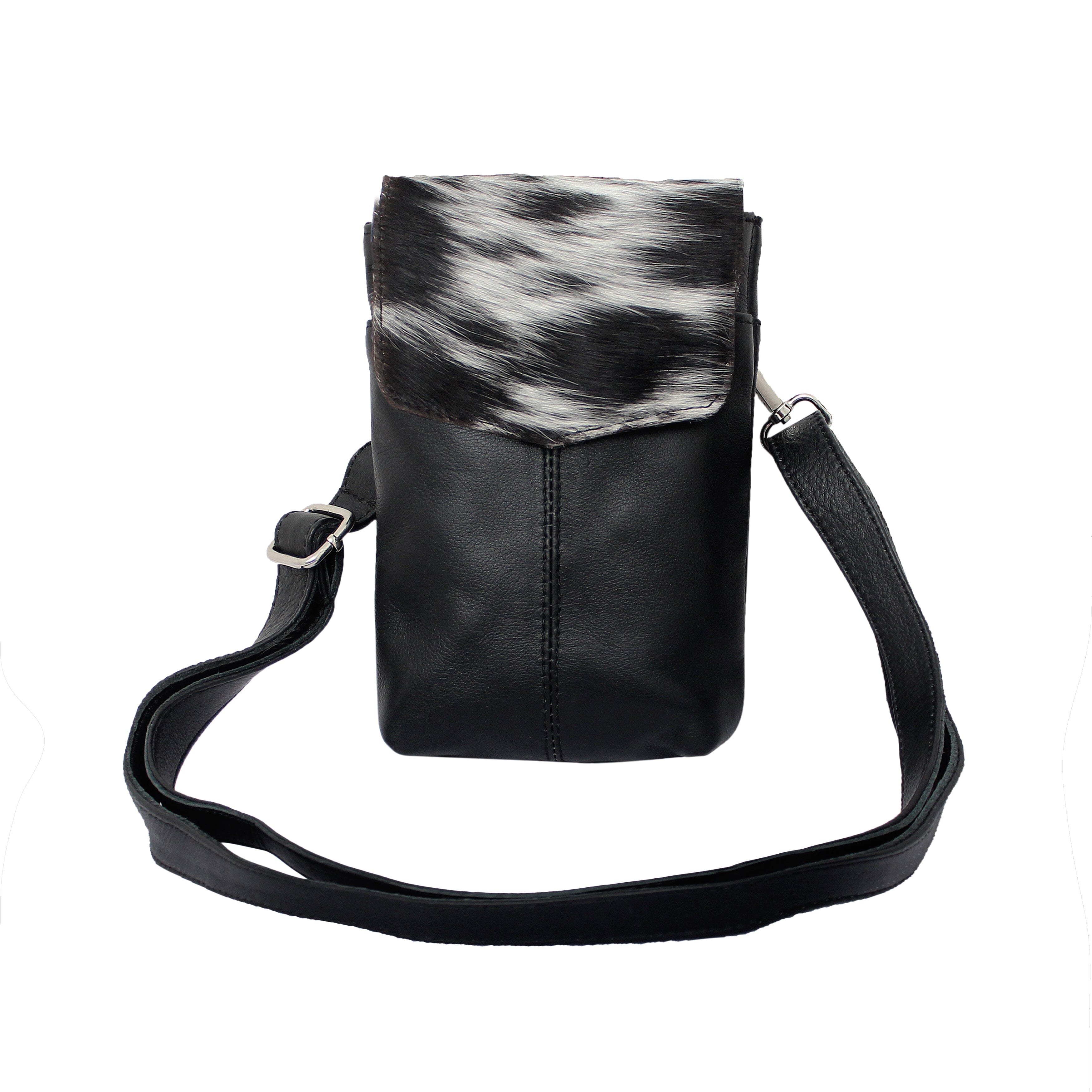 Minimalist Cowhide Leather Pouch Bag