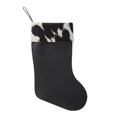 Furmoo Cowhide Christmas Stocking ( Free Purse )