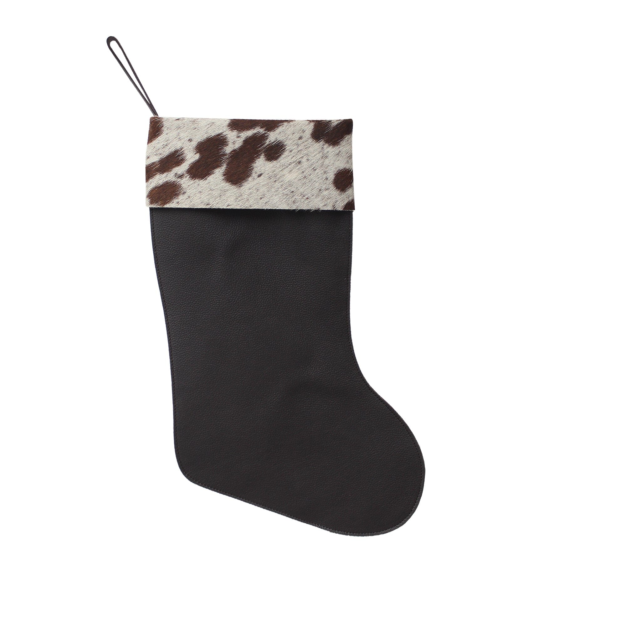 Furmoo Cowhide Christmas Stocking ( Free Purse )