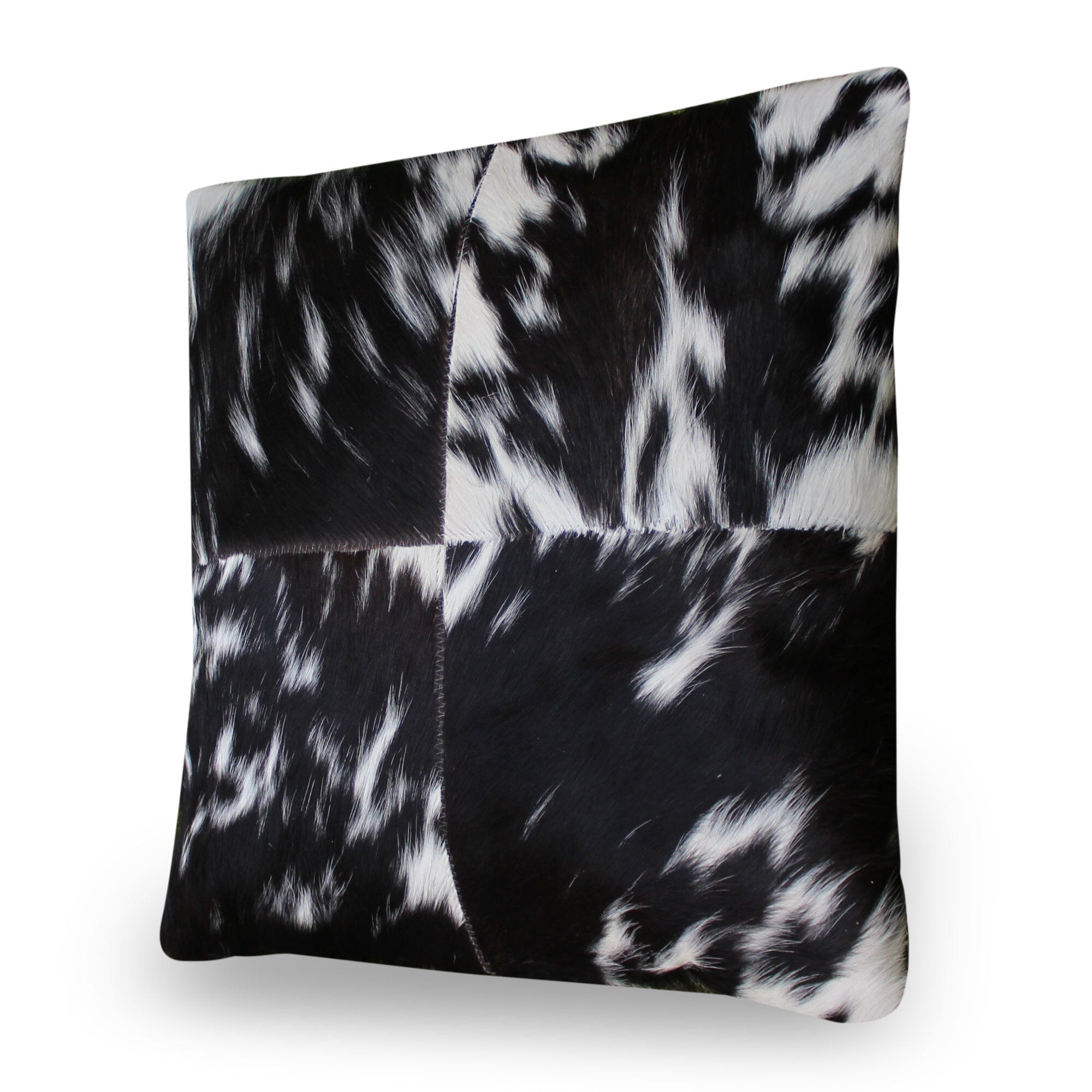 Four Panel Cowhide Cushion Cover