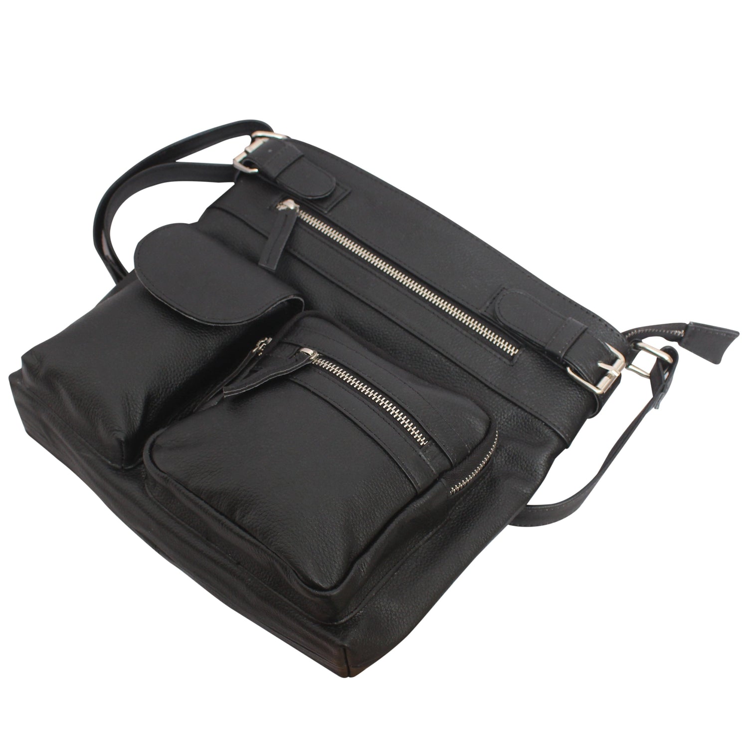 Polly Pockets Leather Bag, Pocketed Perfection