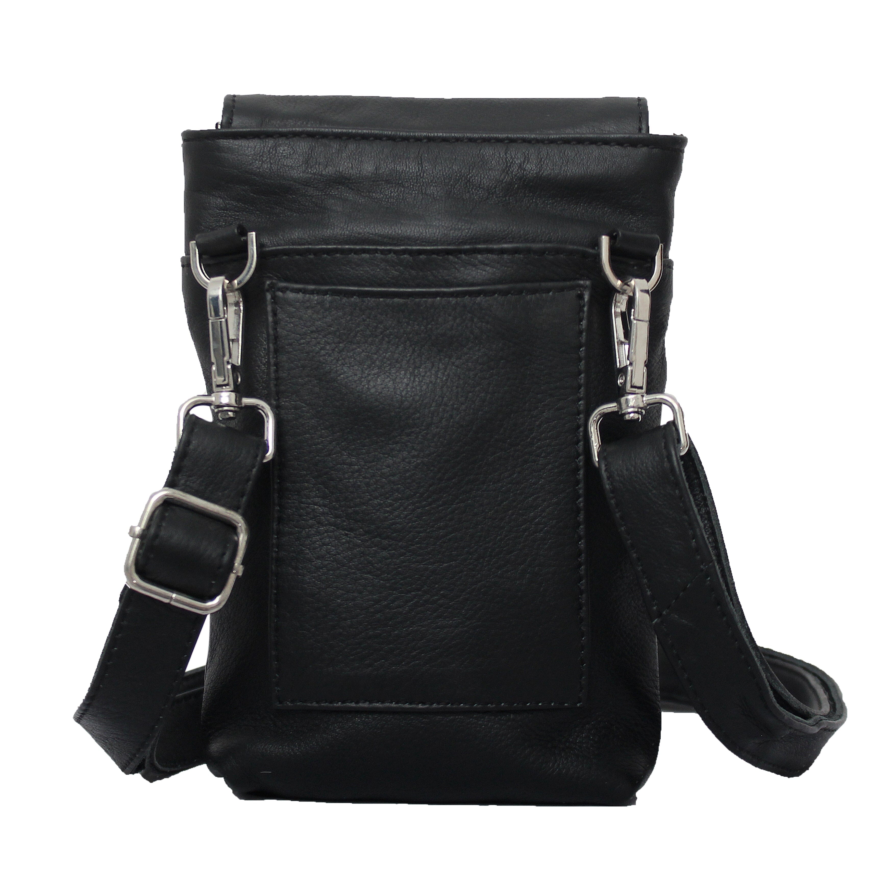 Minimalist Cowhide Leather Pouch Bag