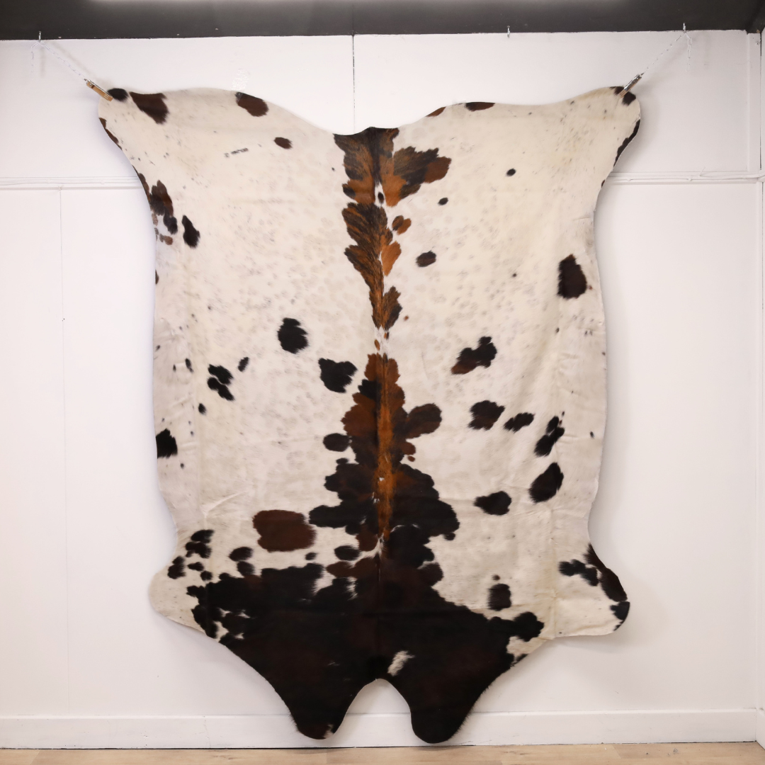 Brown and White Premium Cowhide Rug