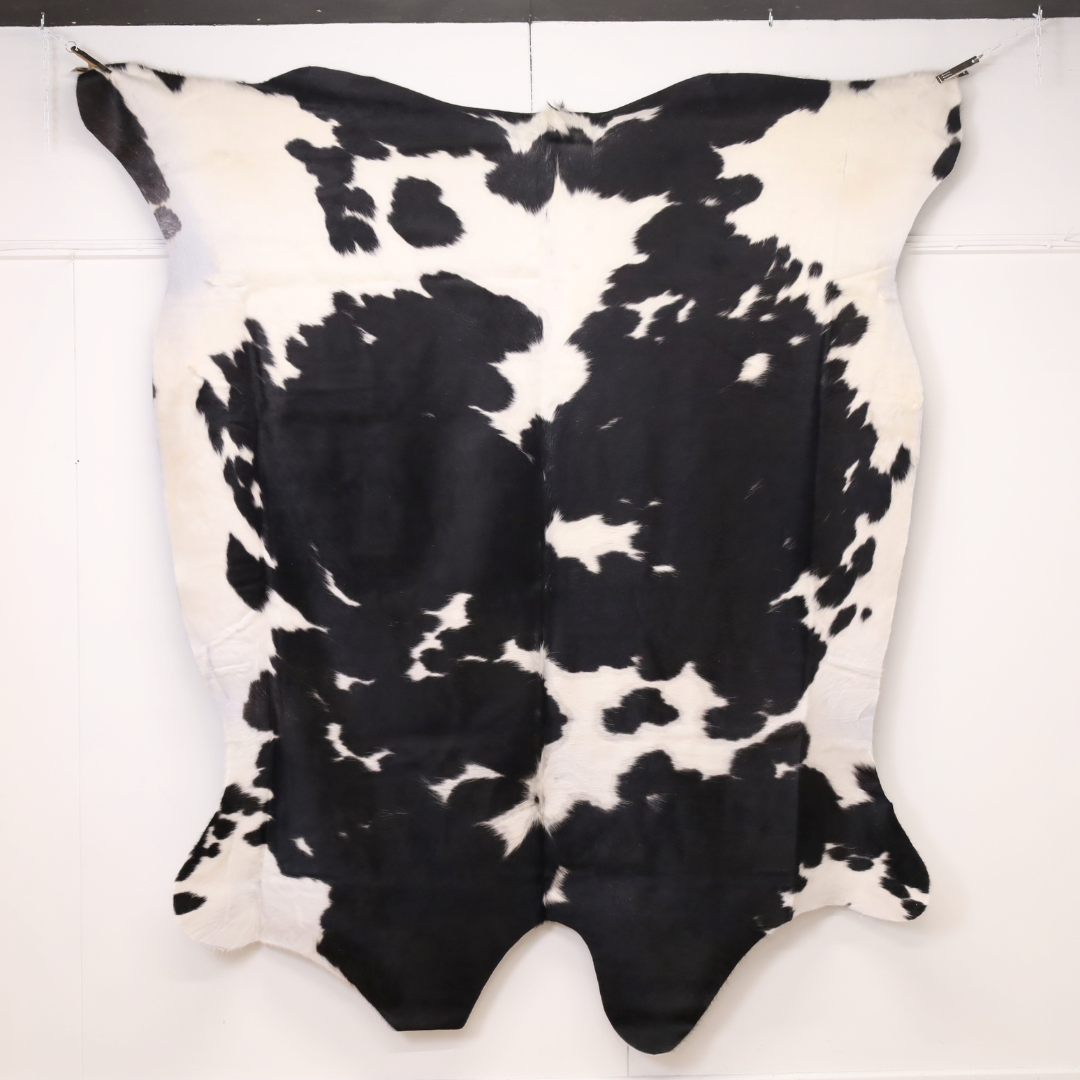 Black and White Premium Cowhide Rug