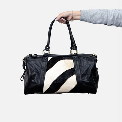 Zebra Printed Travel Bag