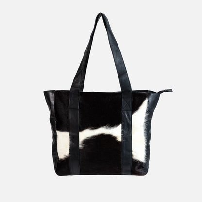 Cowhide Shopper Tote