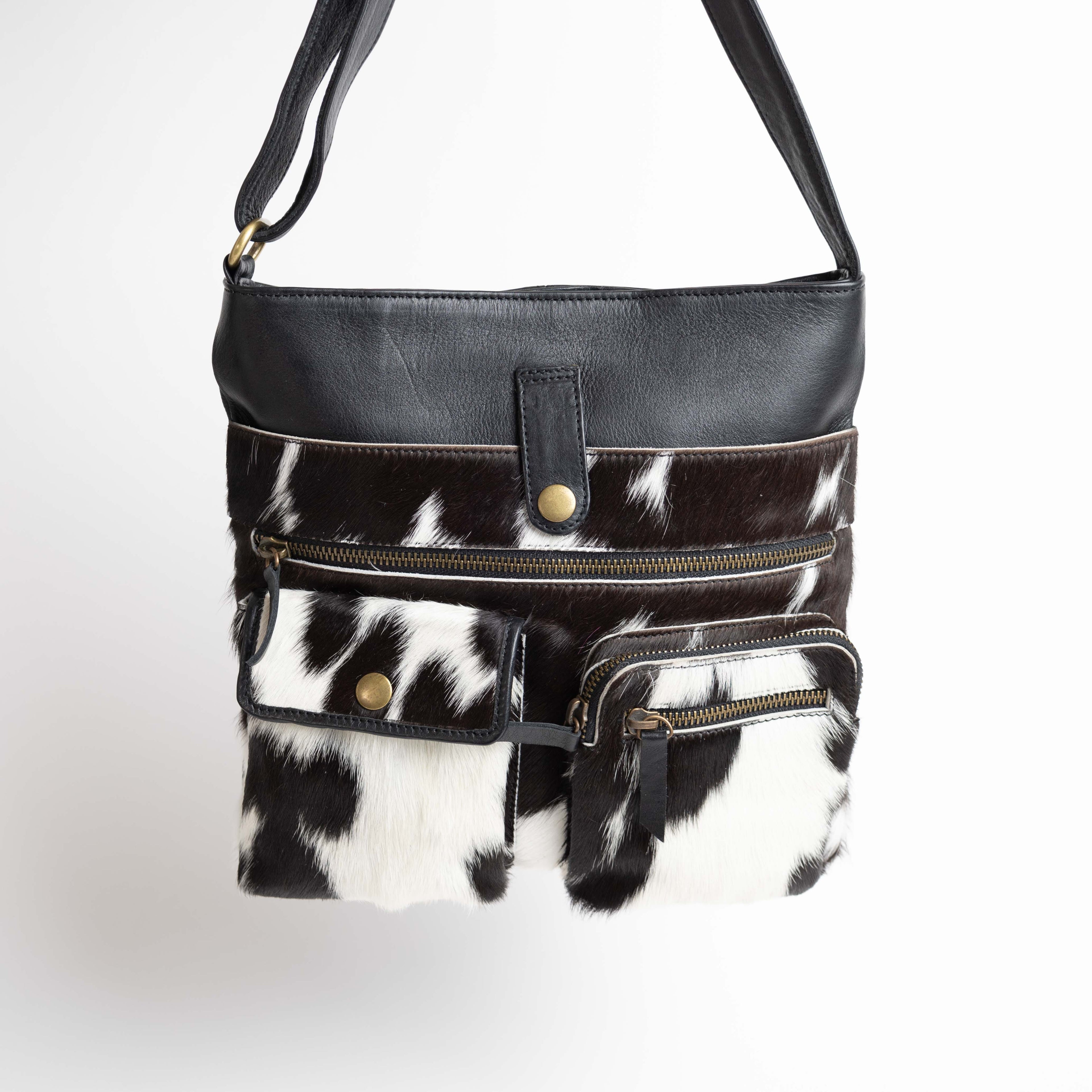 Pocketful Leather Cowhide Bag