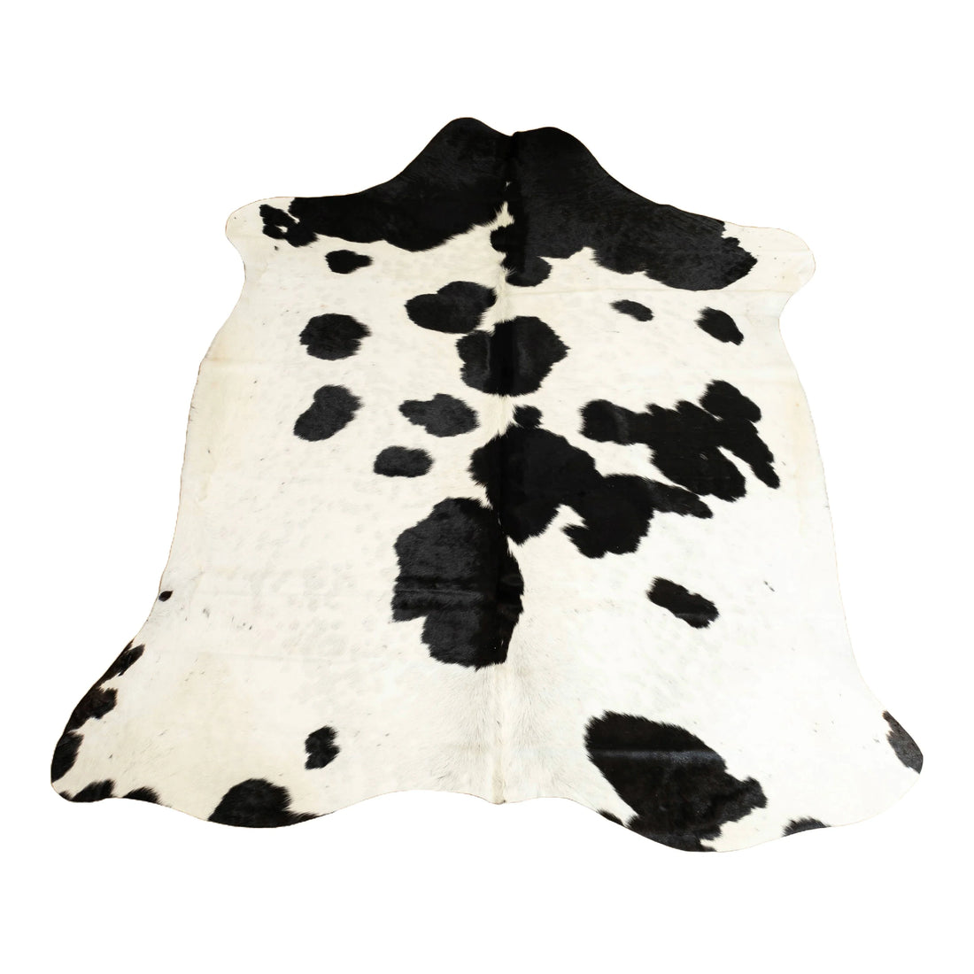 Premium Black and White Cowhide Rug