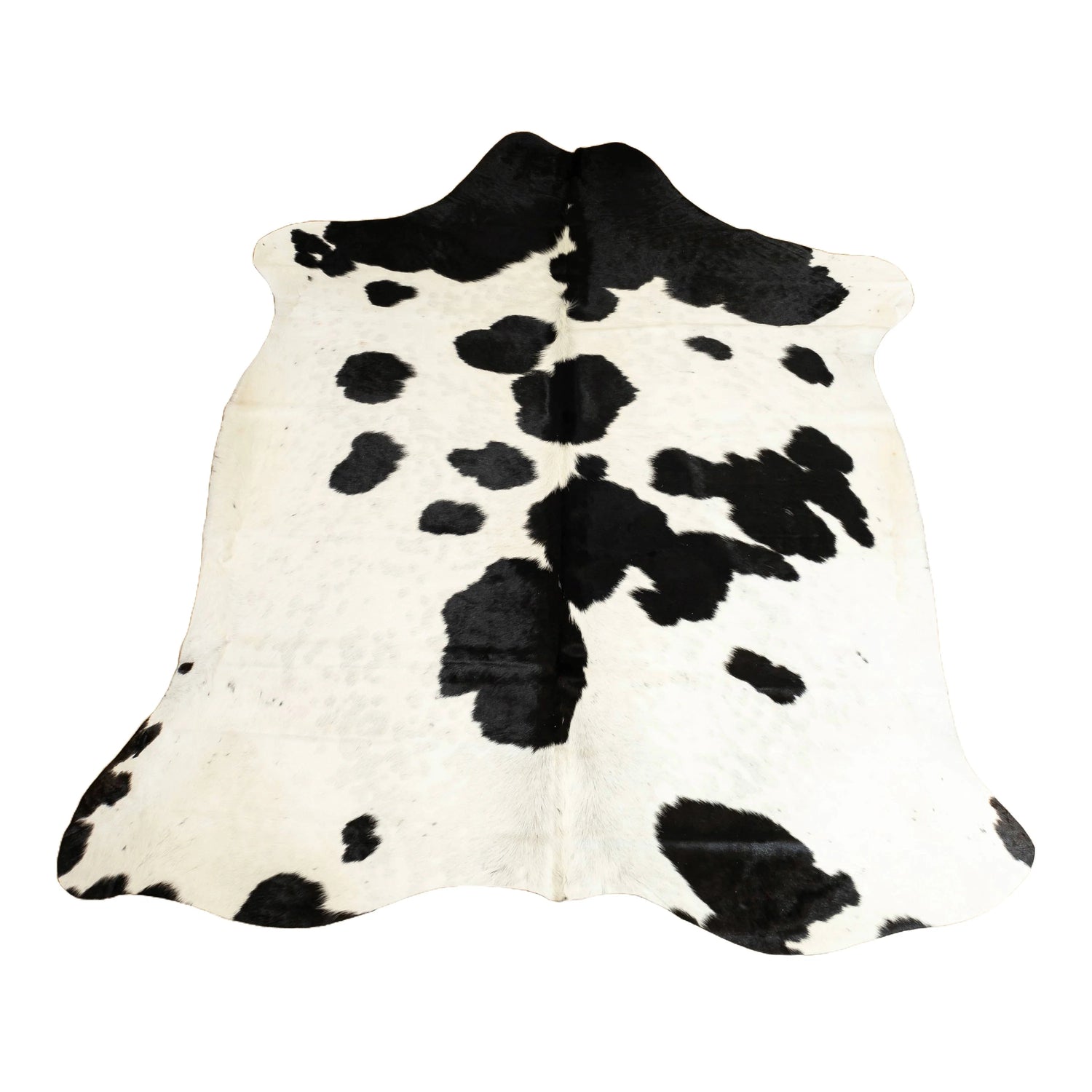 Premium Black and White Cowhide Rug