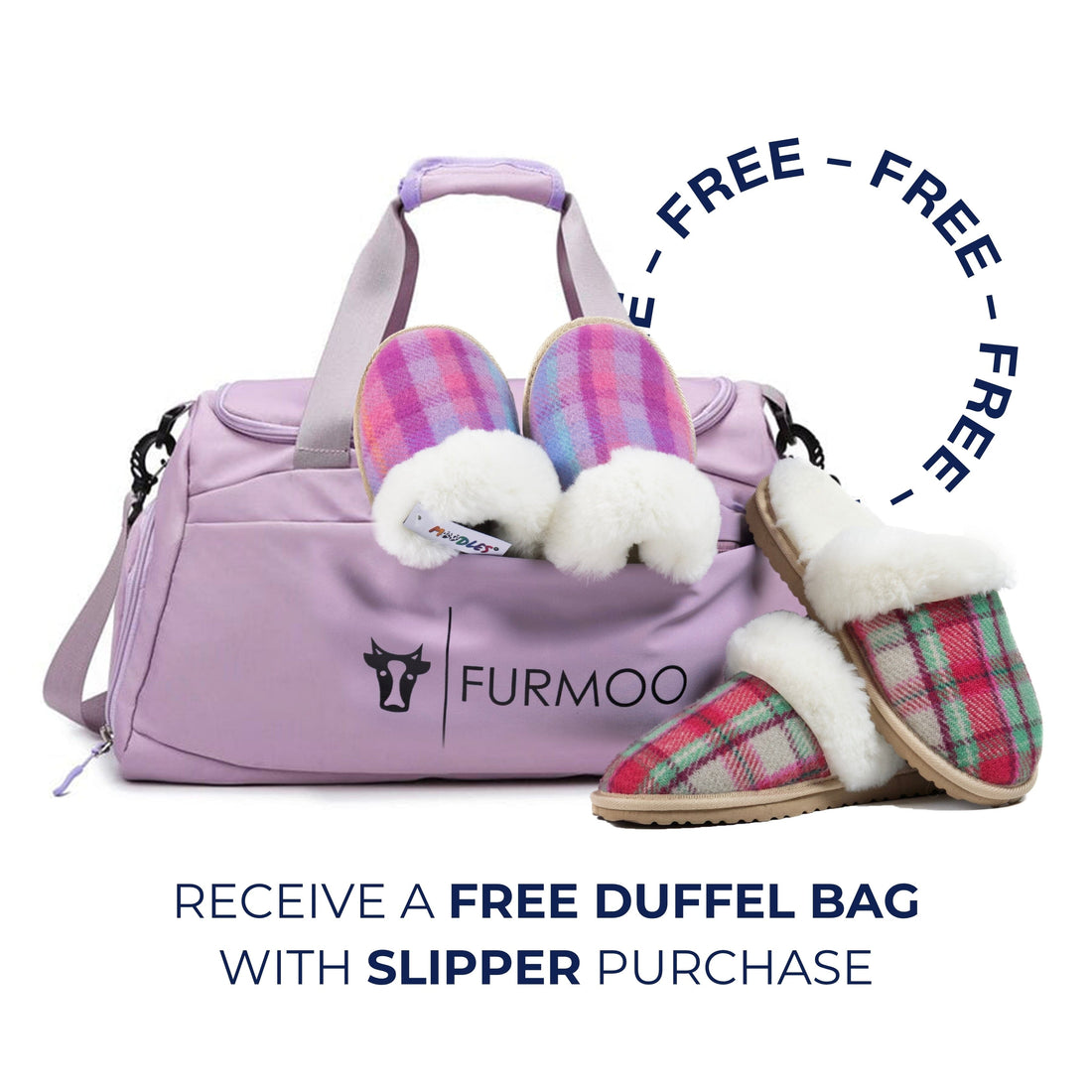Slippers and Free Duffel Bag