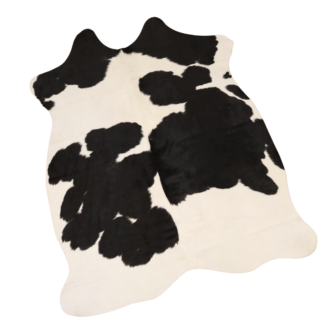 Black and White Premium Cowhide Rug