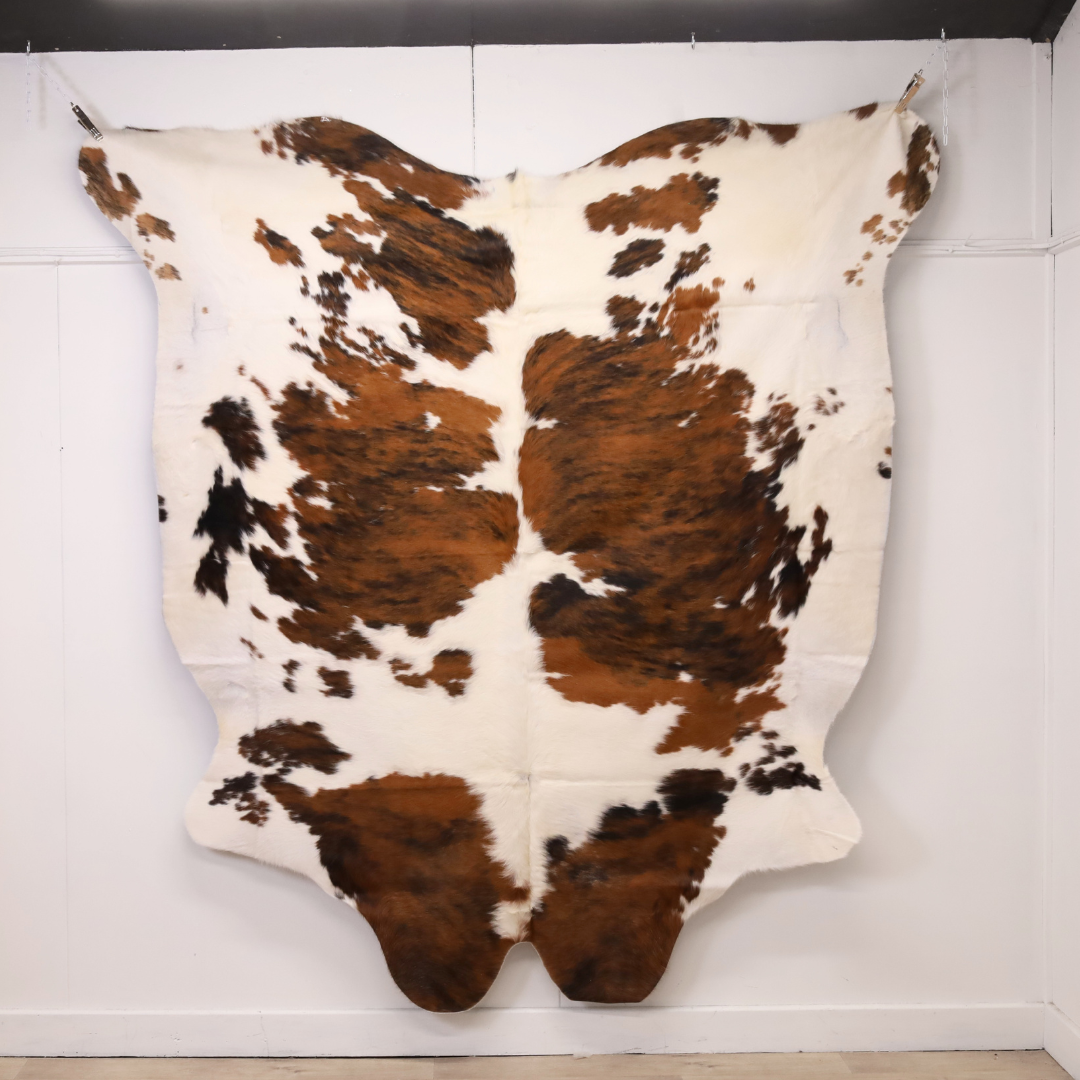 Brown and White Premium Cowhide Rug