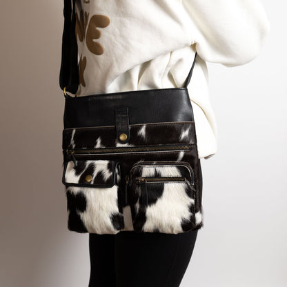 Pocketful Leather Cowhide Bag