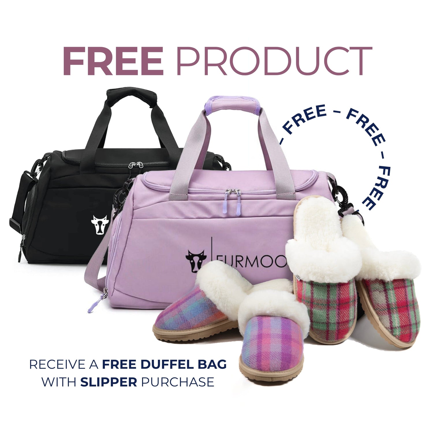 Slippers and Free Duffel Bag