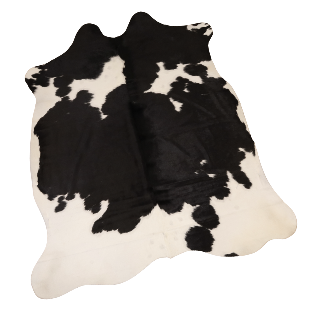 Black White Premium Cowhide Rug
