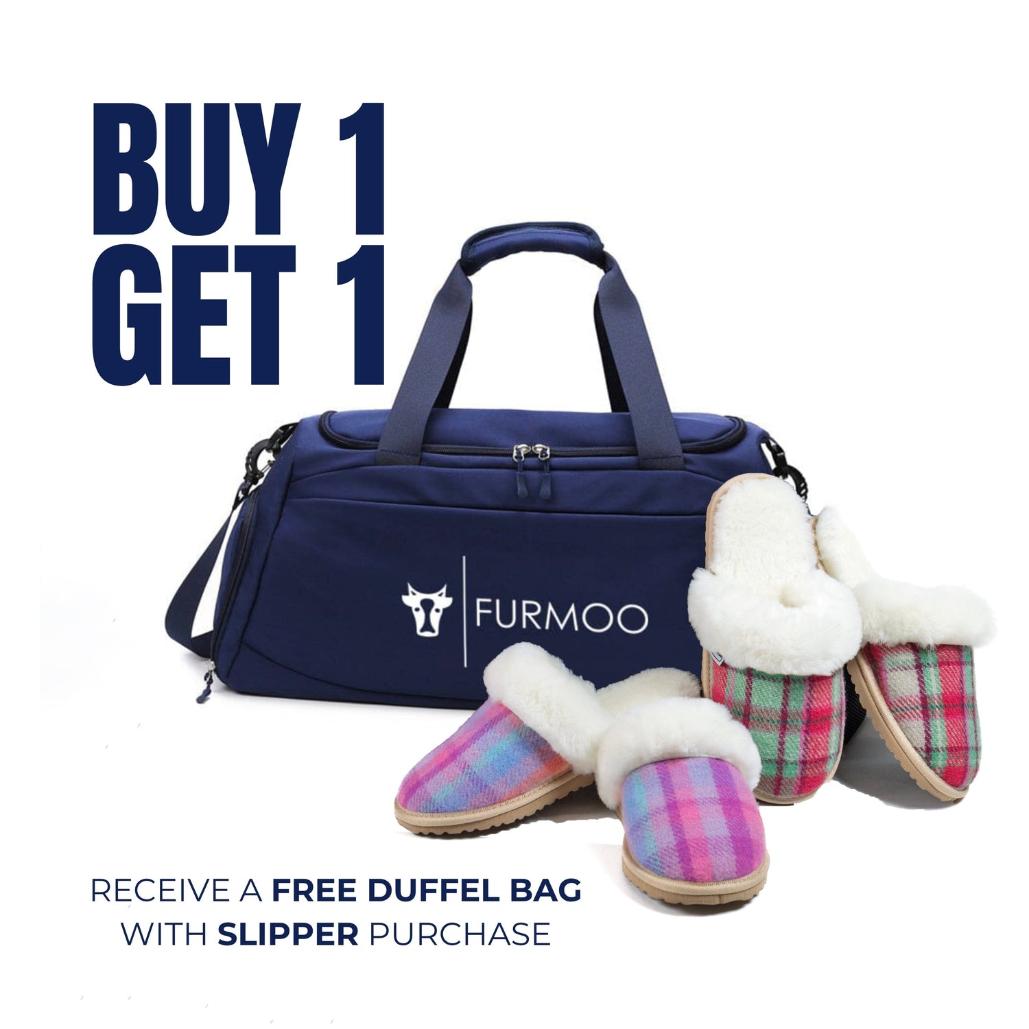 Slippers and Free Duffel Bag