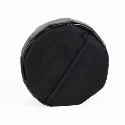 NZ Made Antique Leather Pouf