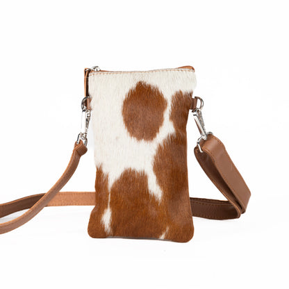 Fur Get Me Not Cowhide Phone Pouch