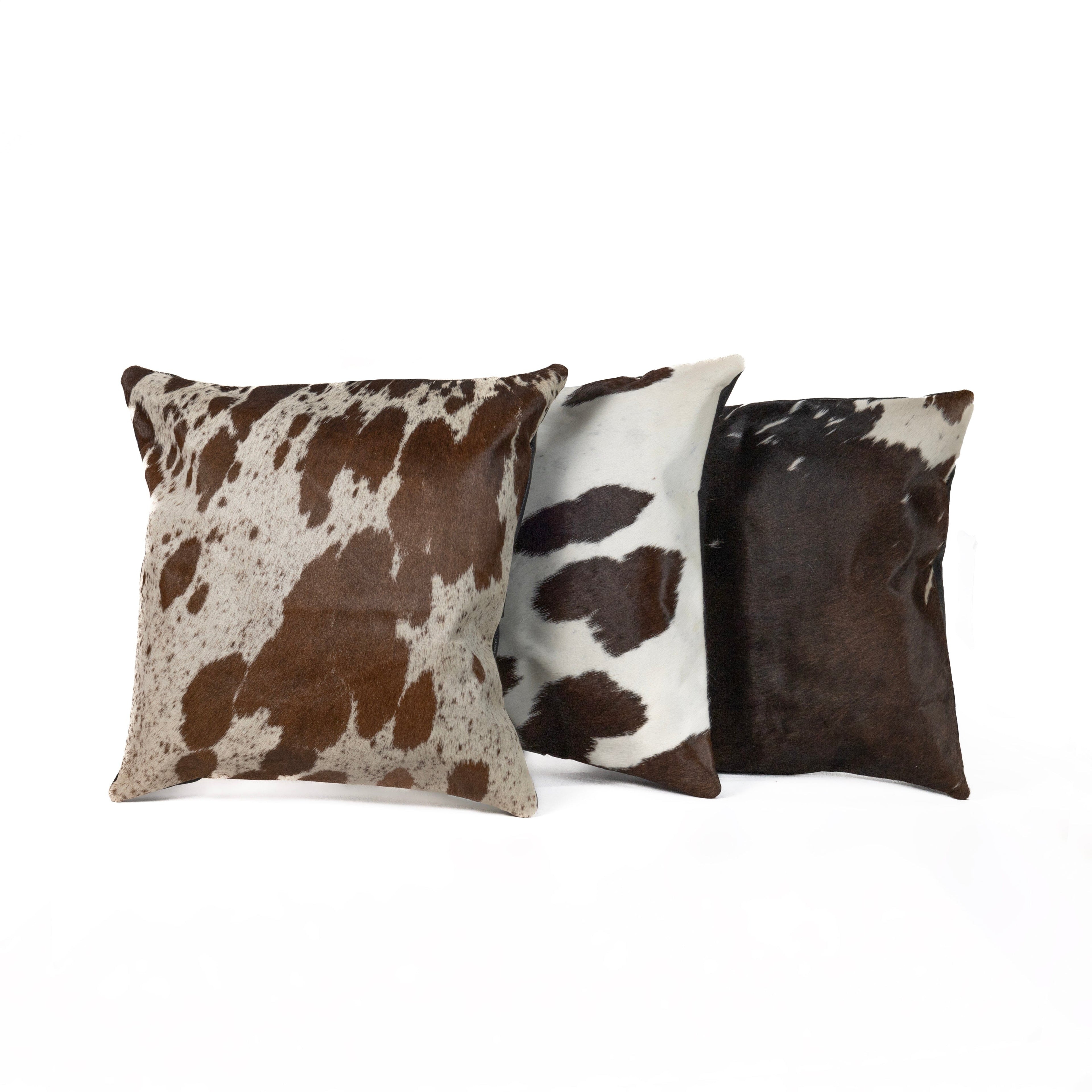 Cowhide Leather Cushion Cover Buy 1 get 2 Free