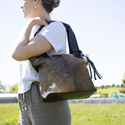 The Roam Away Cowhide Tote