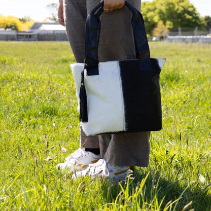 The Roam Away Cowhide Tote