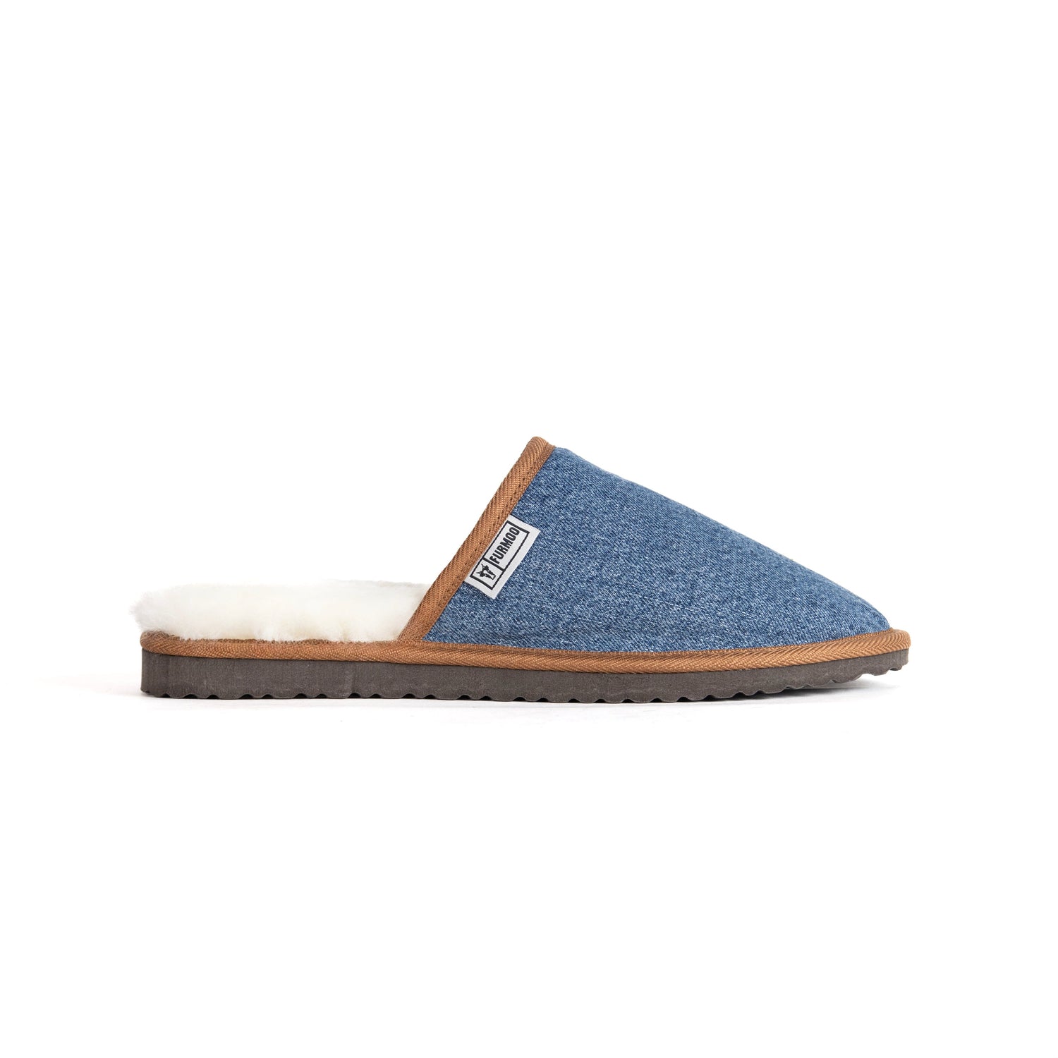 Denim Drift Sheepskin Slippers