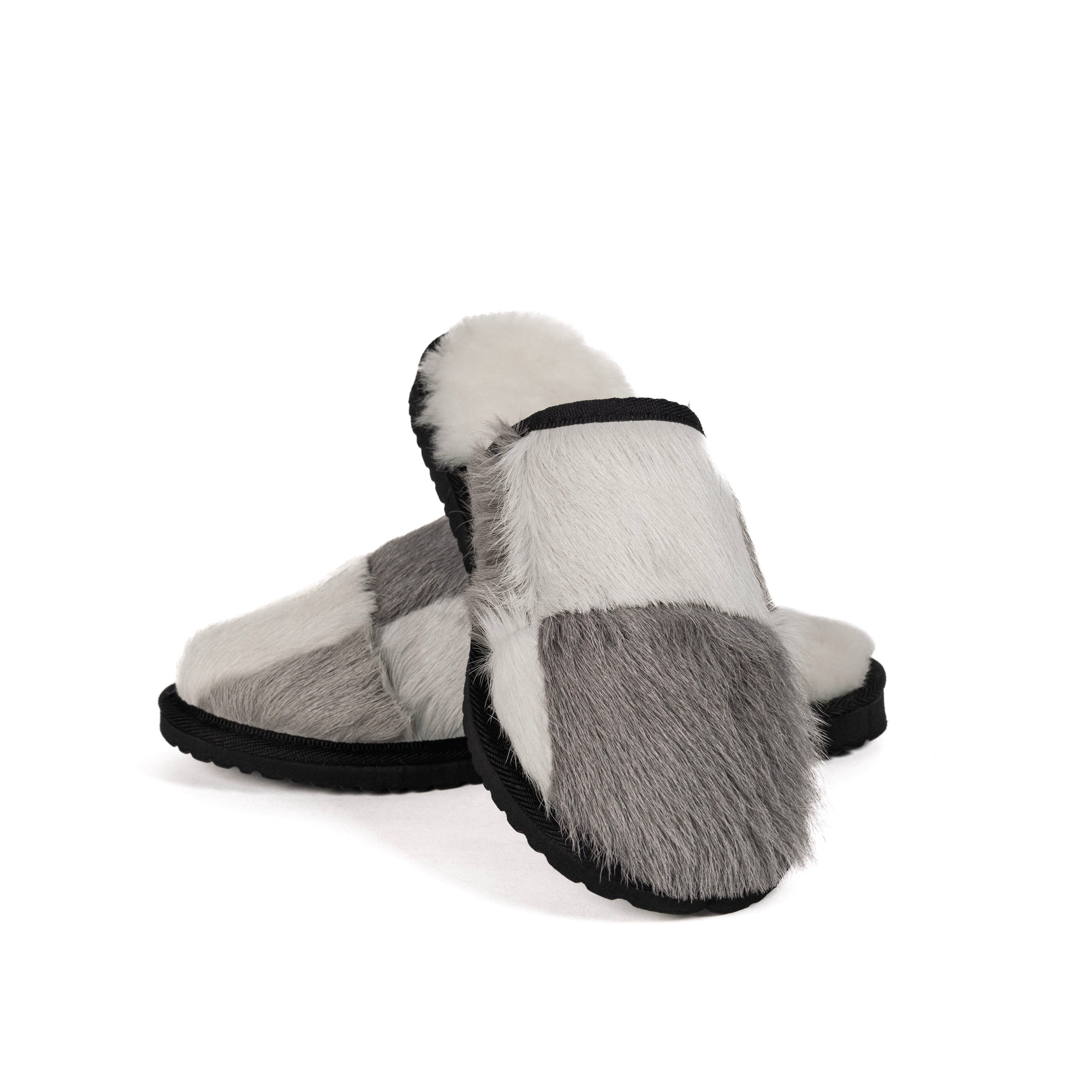 Cowhide and Leather Patchwork Moodles