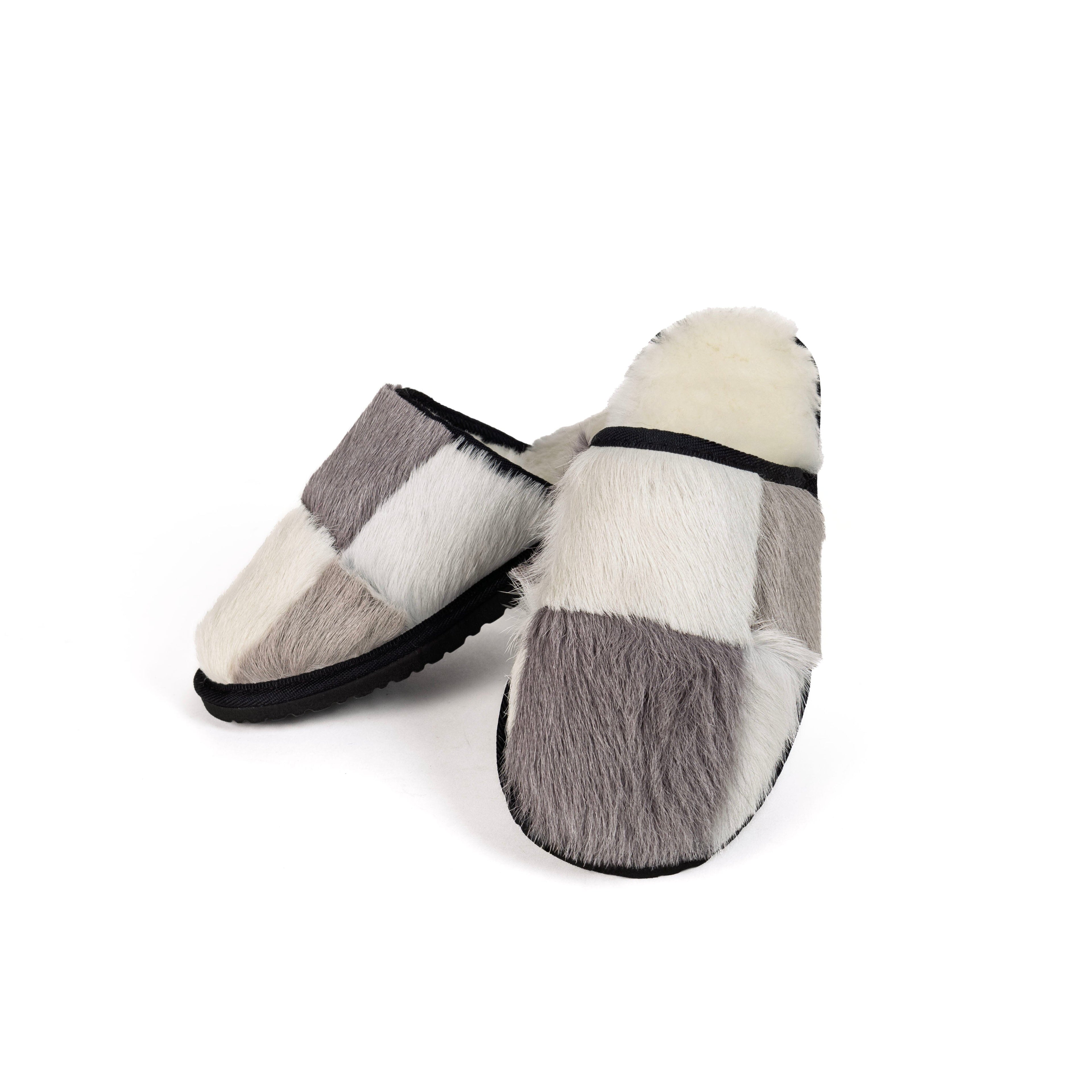 Cowhide and Leather Patchwork Moodles