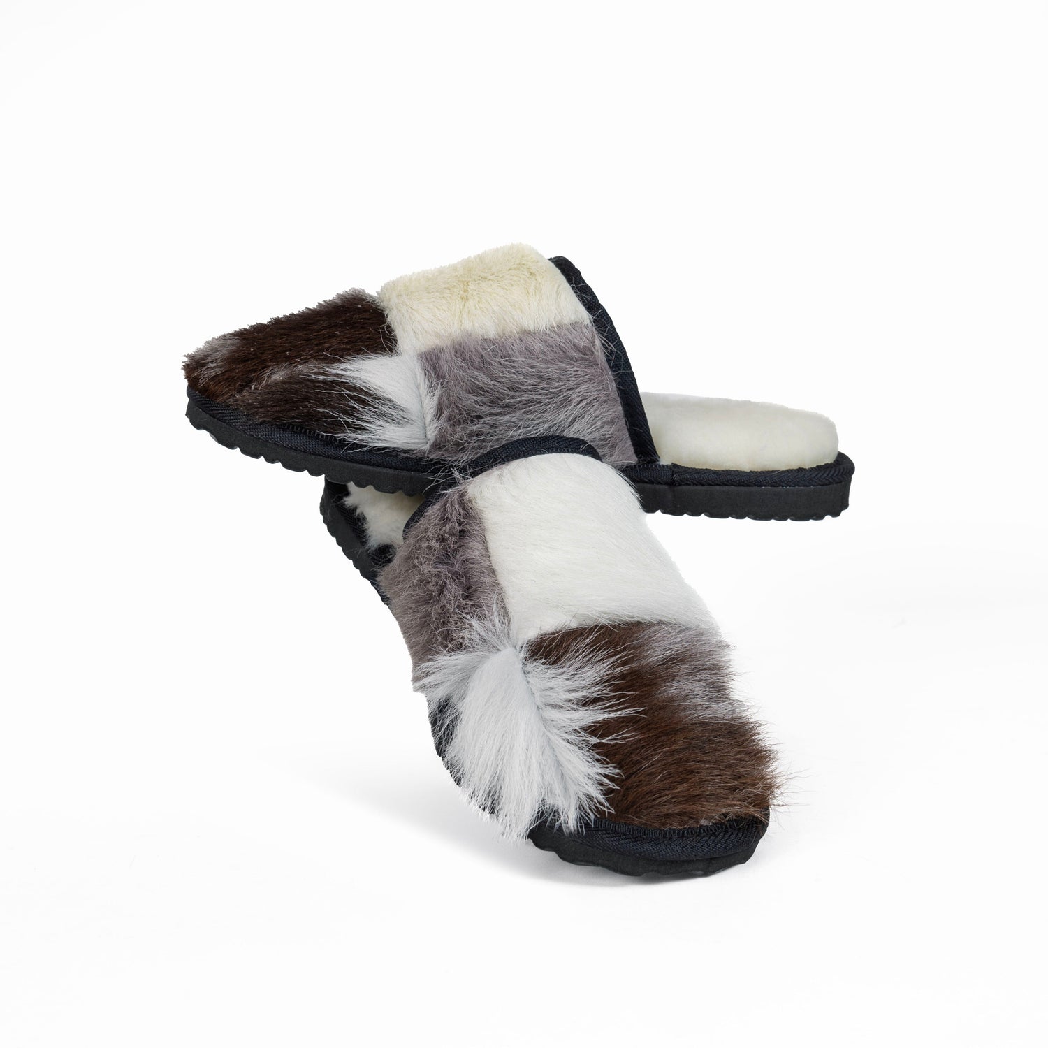 Cowhide and Leather Patchwork Moodles