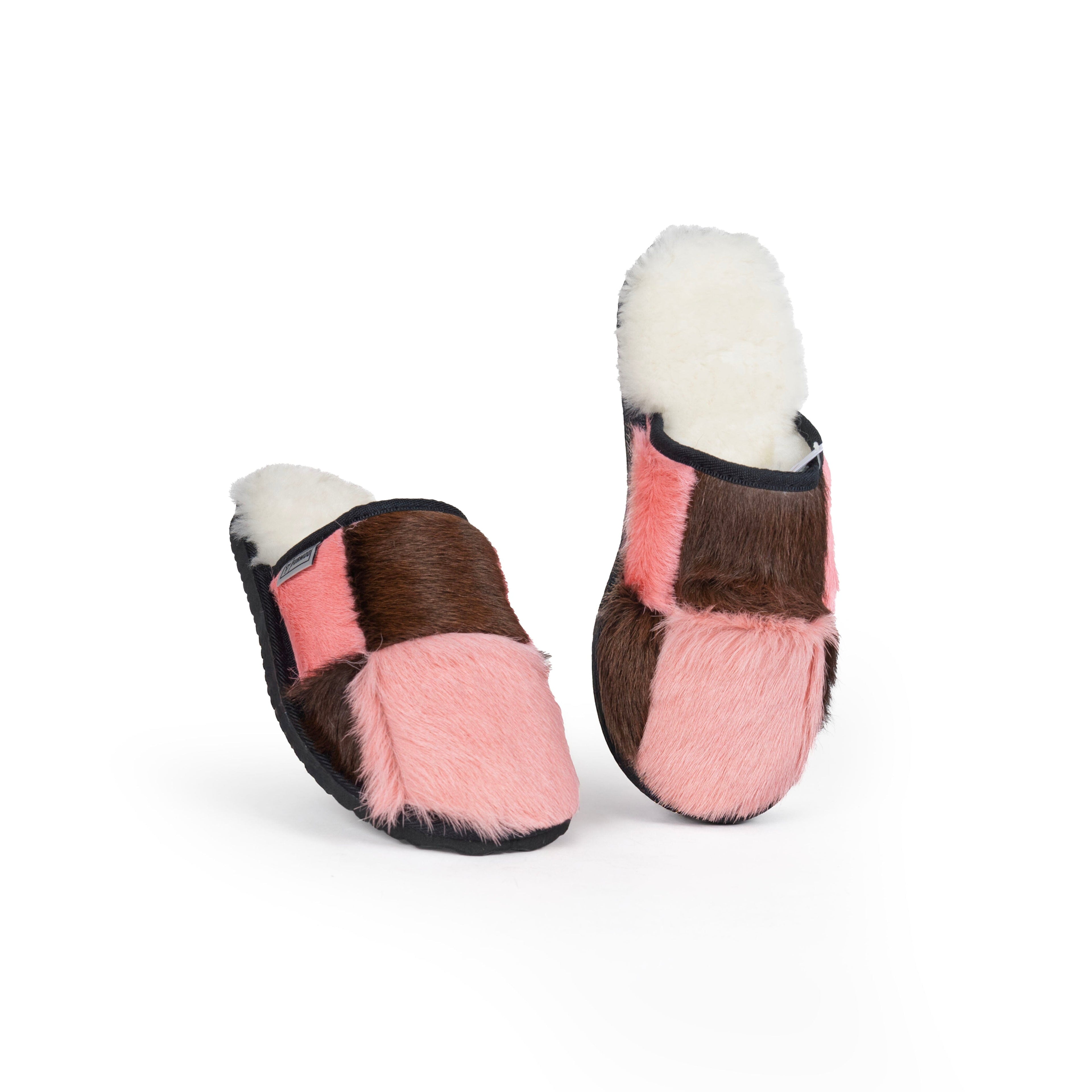 Cowhide and Leather Patchwork Moodles