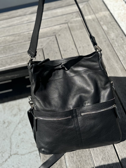 Morphé 3 n 1 leather tote , crossbody and a backpack