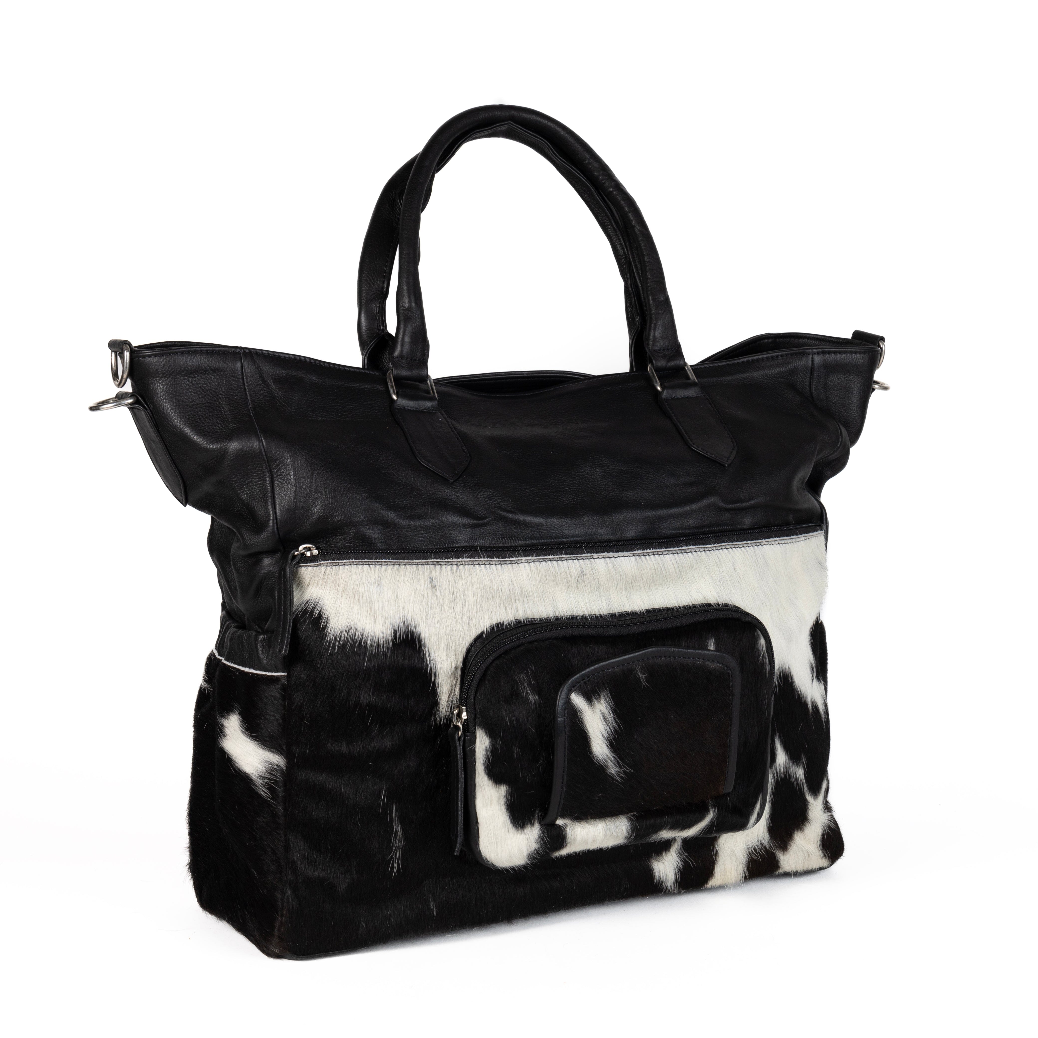 Cowhide nappy bag sale