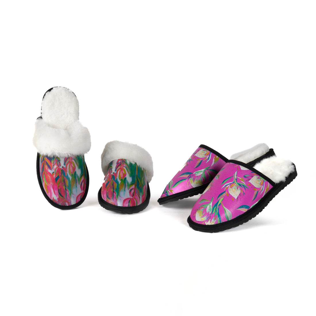 Bouquet Sheepskin Slippers