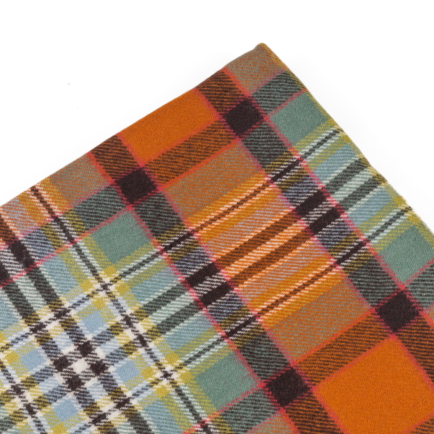 Borders Dundee Old Weathered Tartan Lambswool Blanket - Pre order