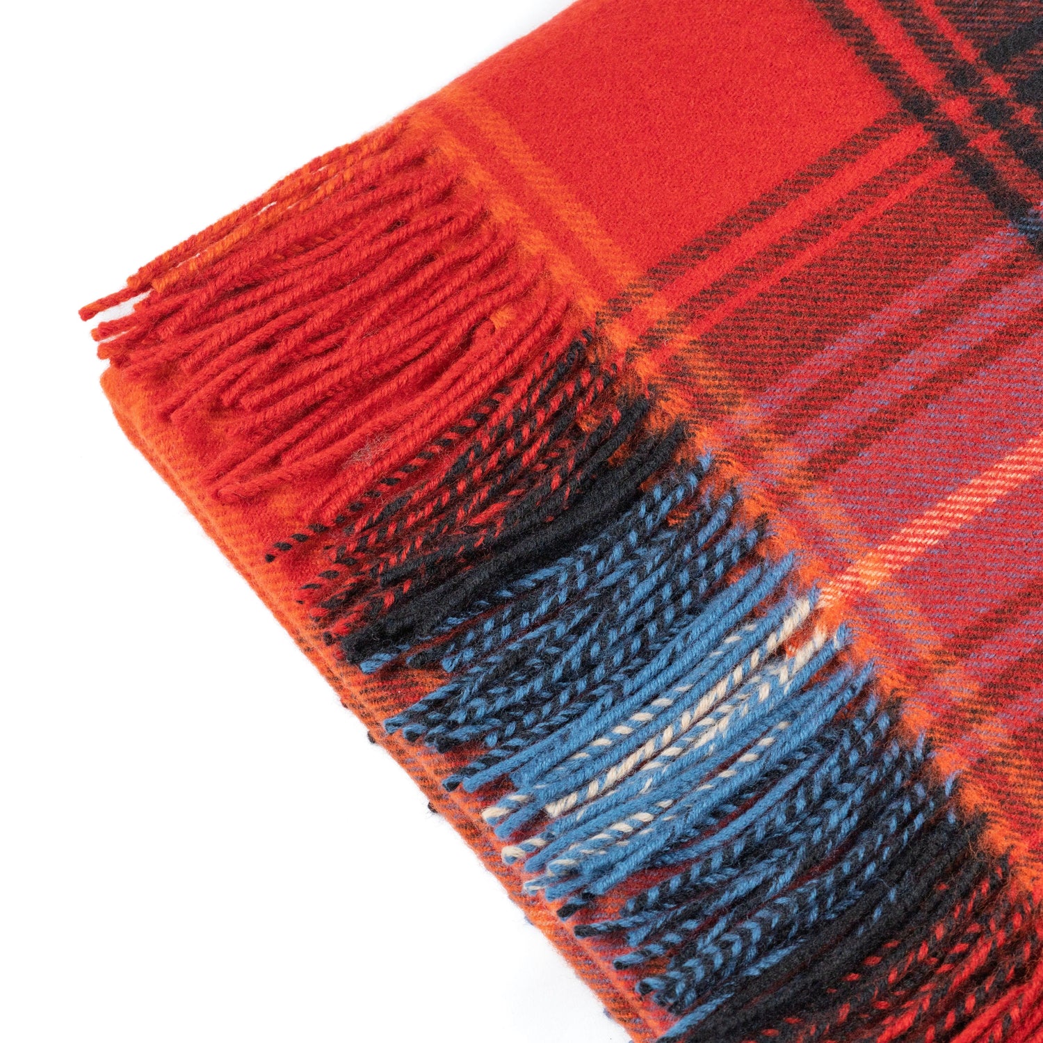 Lochcarron Ruby Tartan Lambswool Blanket