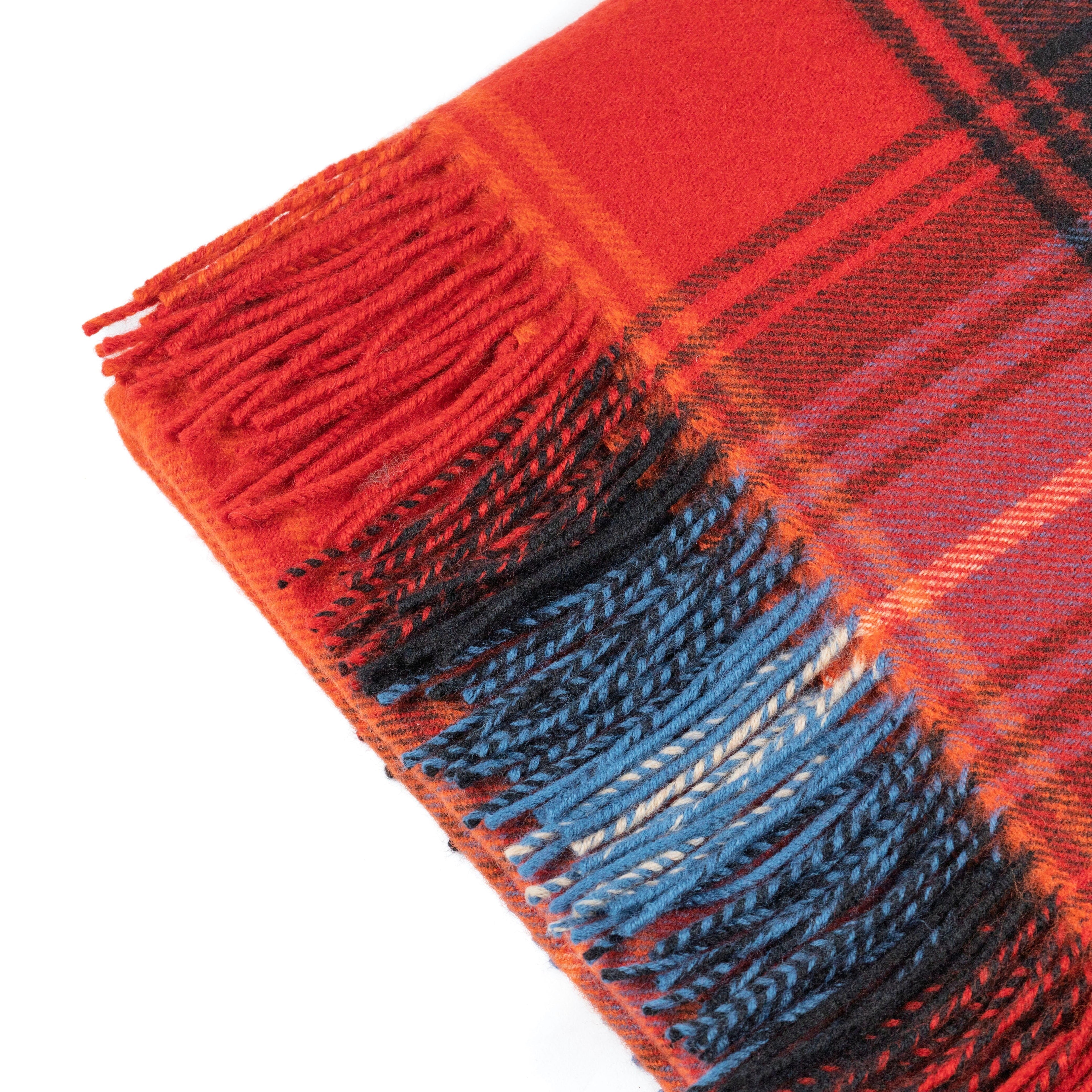 Lochcarron Ruby Tartan Lambswool Blanket