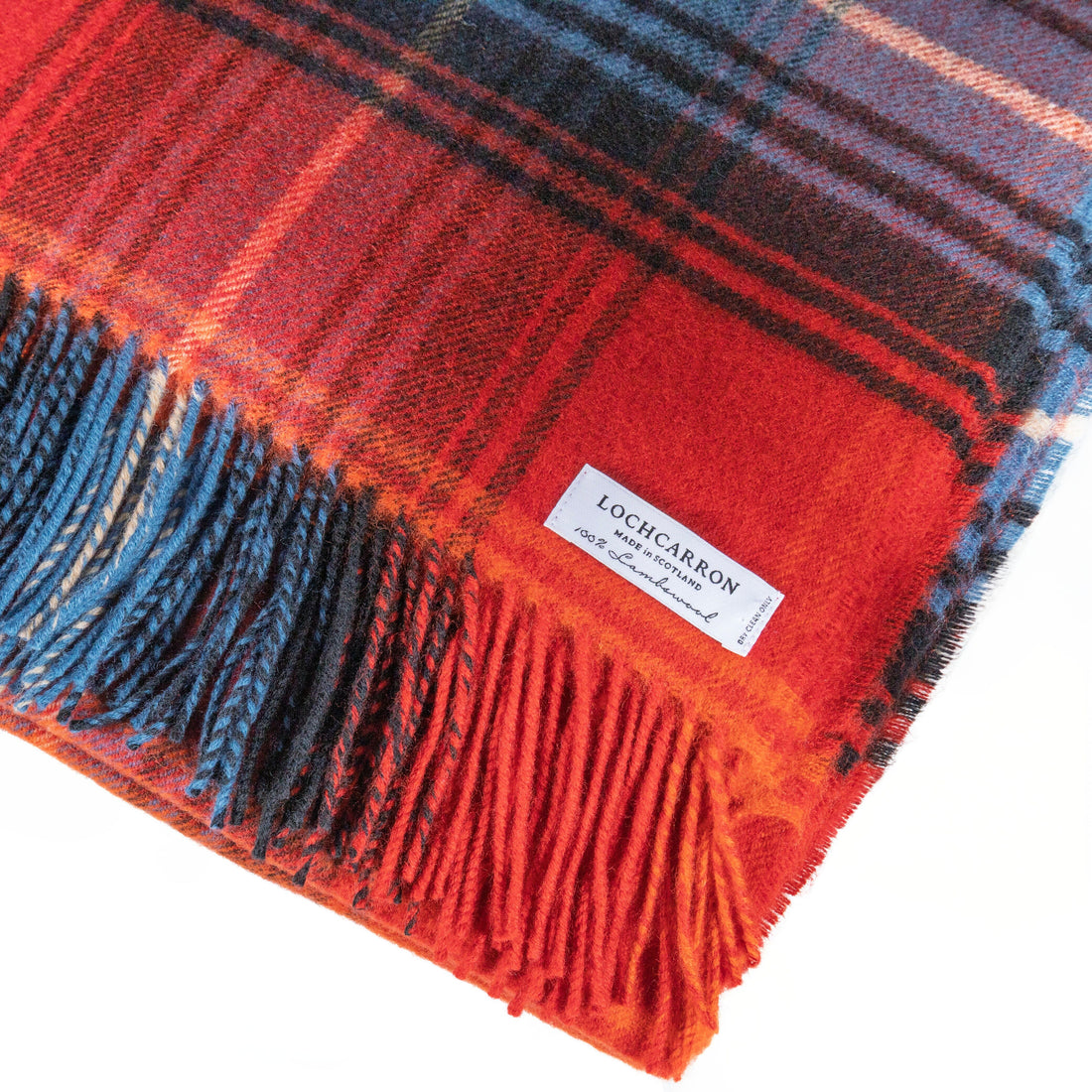 Lochcarron Ruby Tartan Lambswool Blanket